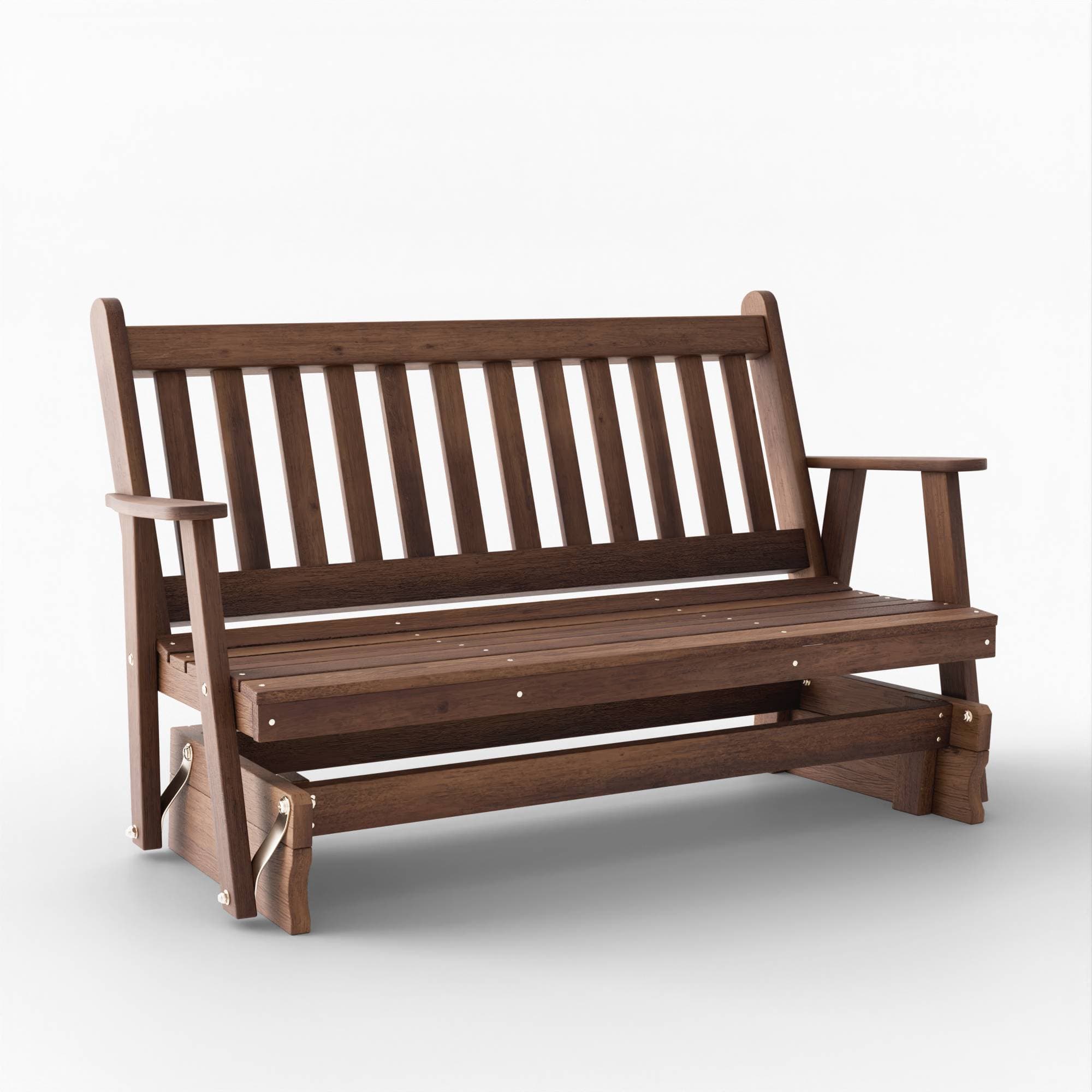 Franklin Red Cedar Porch Glider Swing Bench - Handcrafted Amish Outdoor Furniture for Patio, Garden & Backyard Relaxation