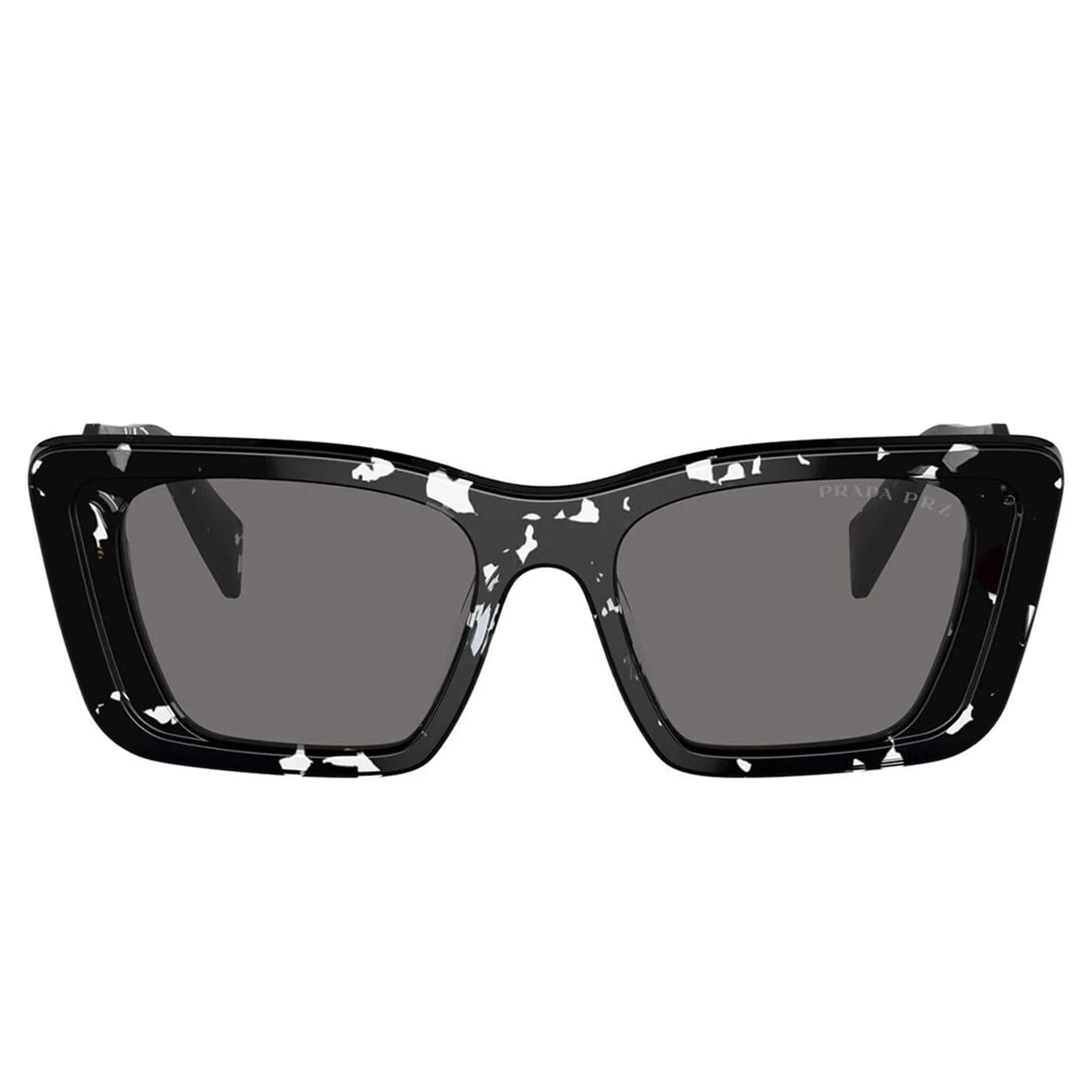 Prada PR 08YS 15S5Z1 Black Crystal Tortoise Polarized Sunglasses for Women - Luxury Designer Shades for Driving, Beach & Outdoor Fashion