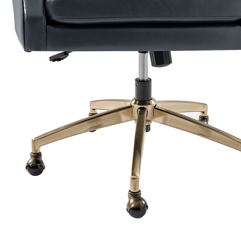 Premium Elodio Office Chairs with Genuine Leather - Ergonomic Executive Desk Chair for Home & Business Workspaces