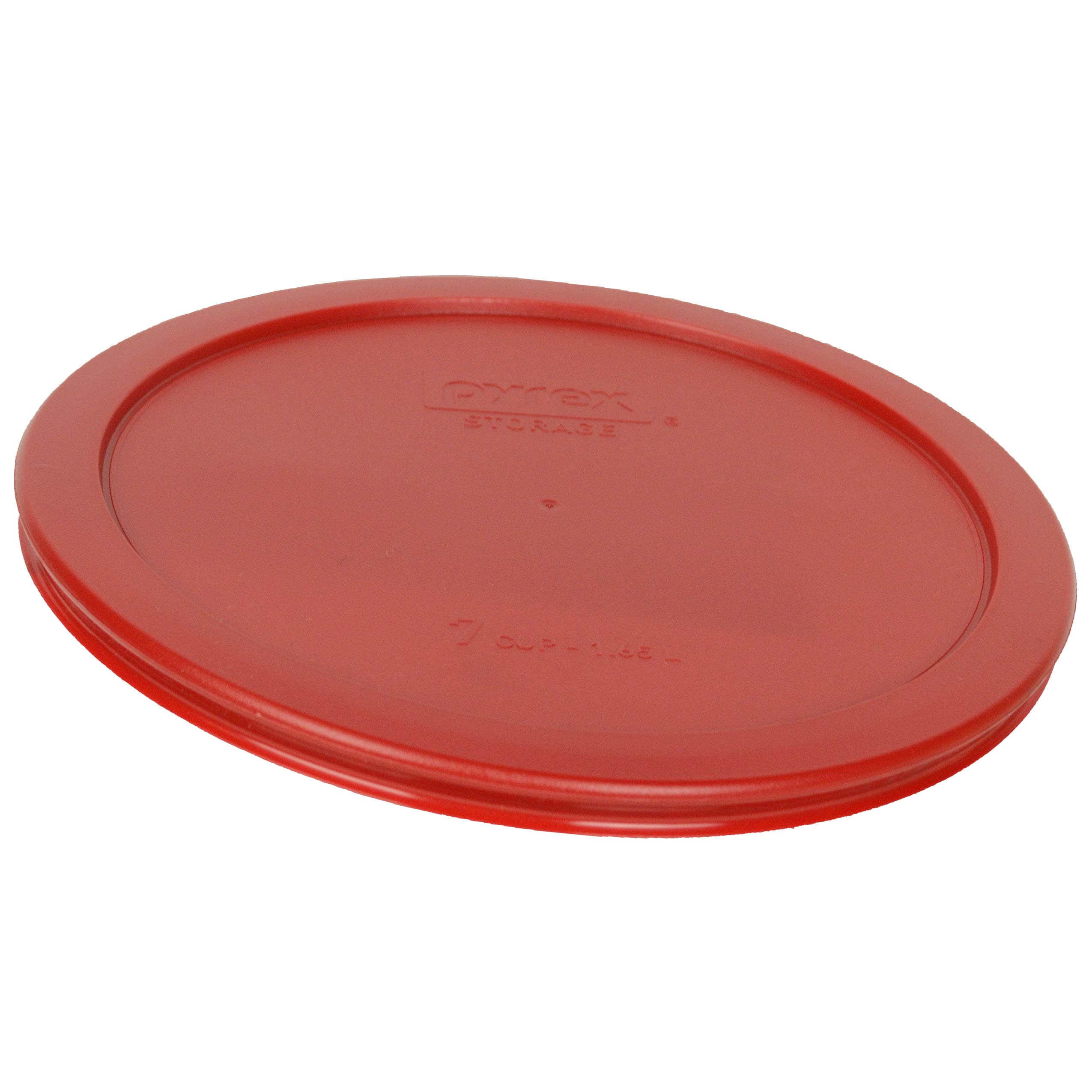 Pyrex 9-Piece Round Plastic Food Storage Replacement Lids Set - Poppy Red (3 Sizes: 7200-PC, 7201-PC, 7402-PC) | BPA-Free, Made in USA | Perfect for Meal Prep, Leftovers & Pantry Organization