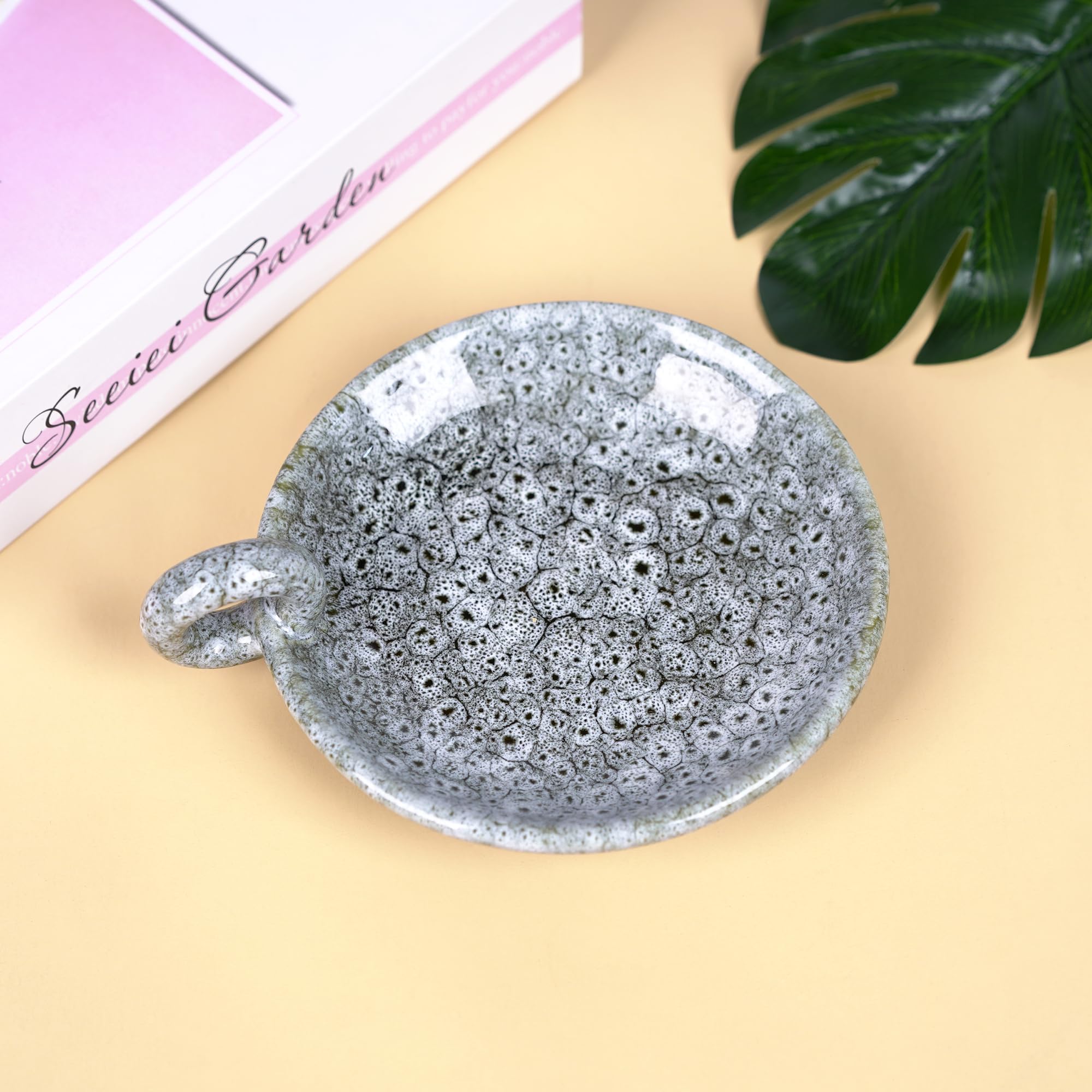 Premium Sage Burner Bowl - Smudge Bowl & Palo Santo Holder for Incense Sticks, Aromatherapy & Spiritual Cleansing - Perfect for Meditation, Yoga & Home Decor