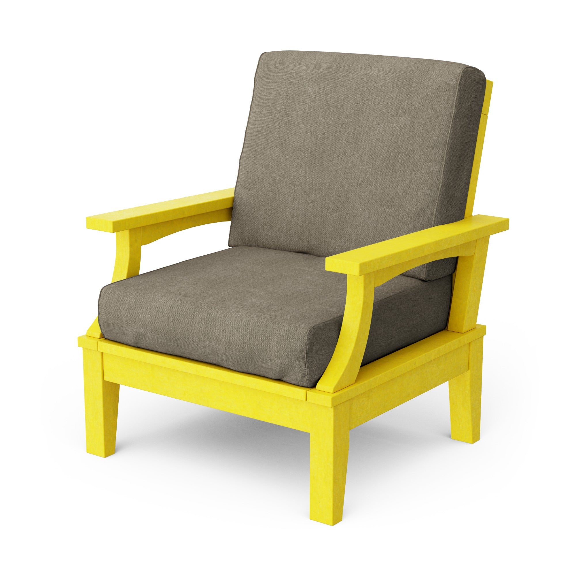 Heritage Deep Seating Patio Chair with Weather-Resistant Cushions - Outdoor Lounge Furniture for Garden, Poolside & Backyard Relaxation