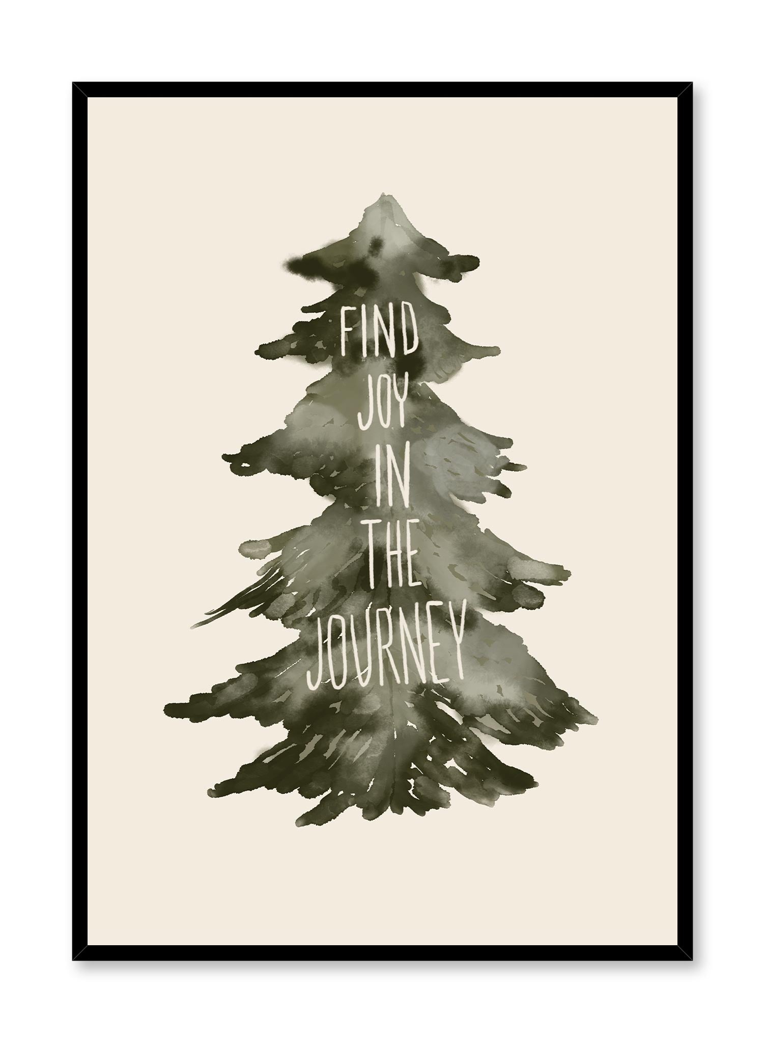 Joyful Journey Inspirational Wall Art Poster - Motivational Home & Office Decor for Living Room, Bedroom, or Gift