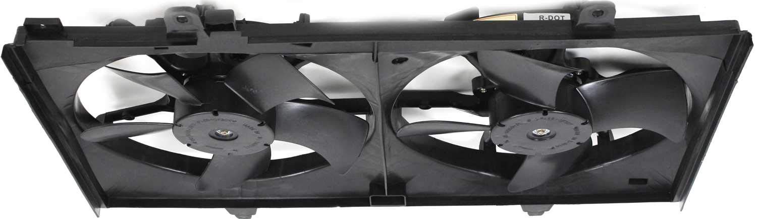 Go-Parts - Radiator Fan Shroud Assembly for 2003-2007 Nissan Murano | Dual Fan with A/C | Replacement Part for 2004 2005 2006 Models | Perfect for Engine Cooling & Summer Driving