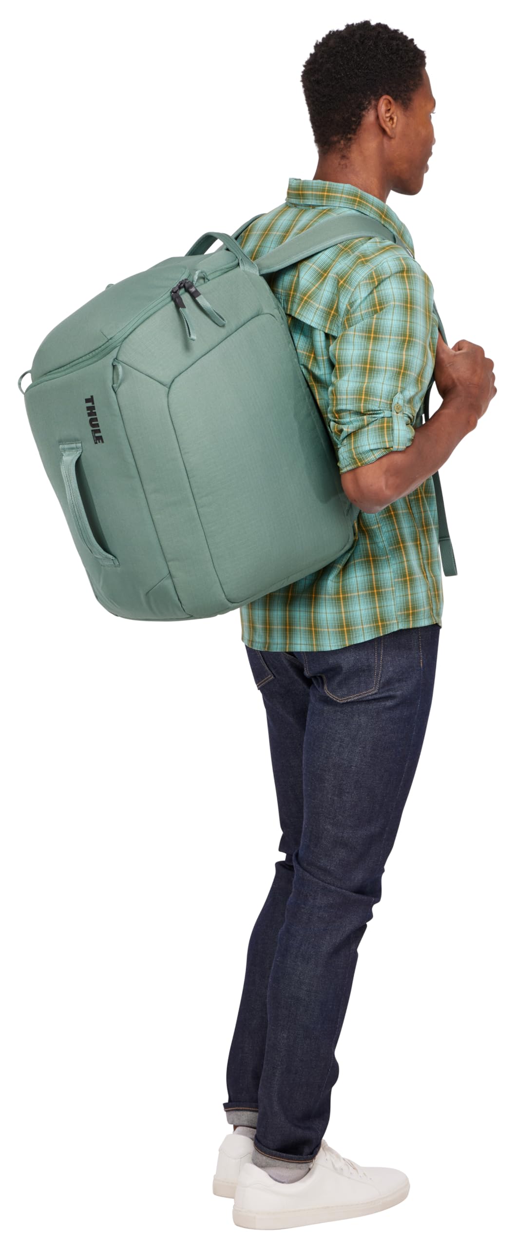 Thule RoundTrip 45L Waterproof Travel Backpack for Hiking, Camping & Air Travel - Durable Boot Storage Bag with Laptop Compartment | Perfect for Outdoor Adventures & Business Trips