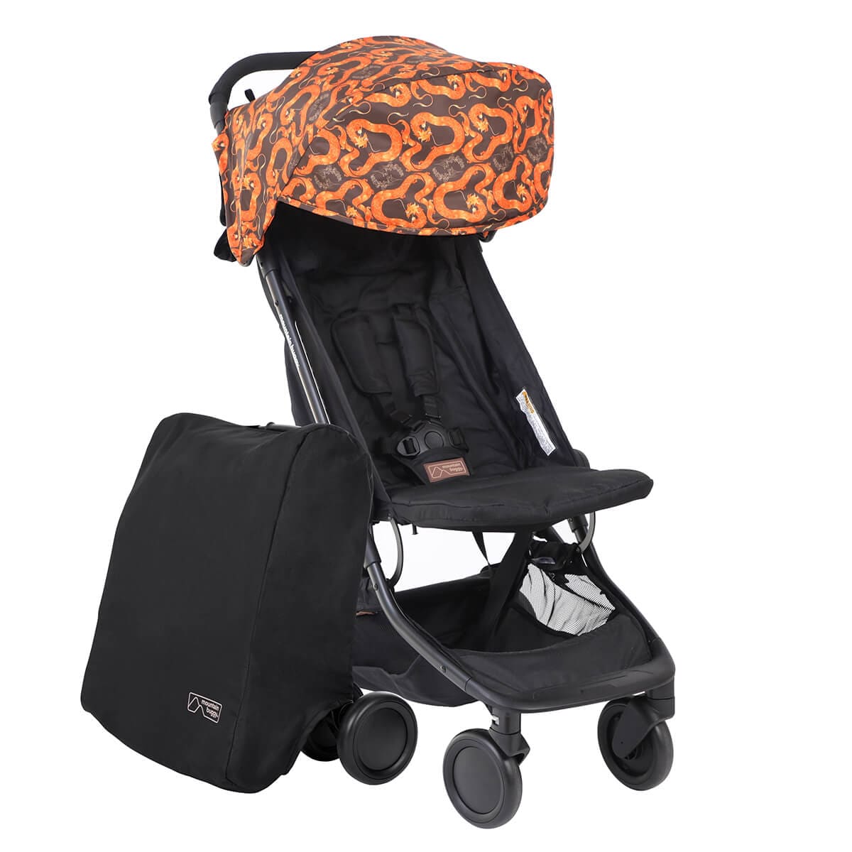 Mountain Buggy Nano V3 Lightweight Compact Travel Stroller - Perfect for Airplanes, City Walks & Outdoor Adventures