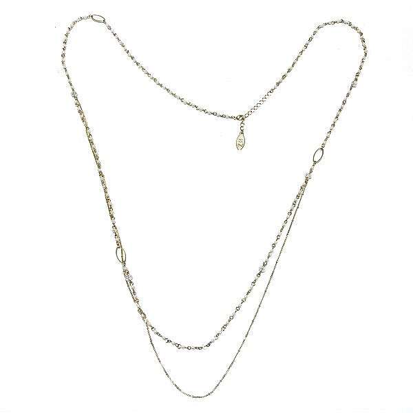 23K Gold Plated Long Necklace for Women - Elegant Layering Jewelry for Daily Wear, Parties & Special Occasions