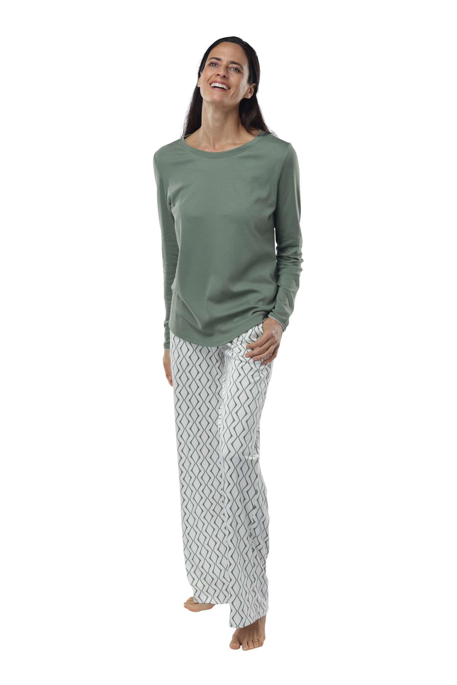 Premium Pima Cotton Women's Pajama Set - Ultra Soft Lounge Sleepwear for Women - Comfy Weekend & Nightwear for Relaxation at Home