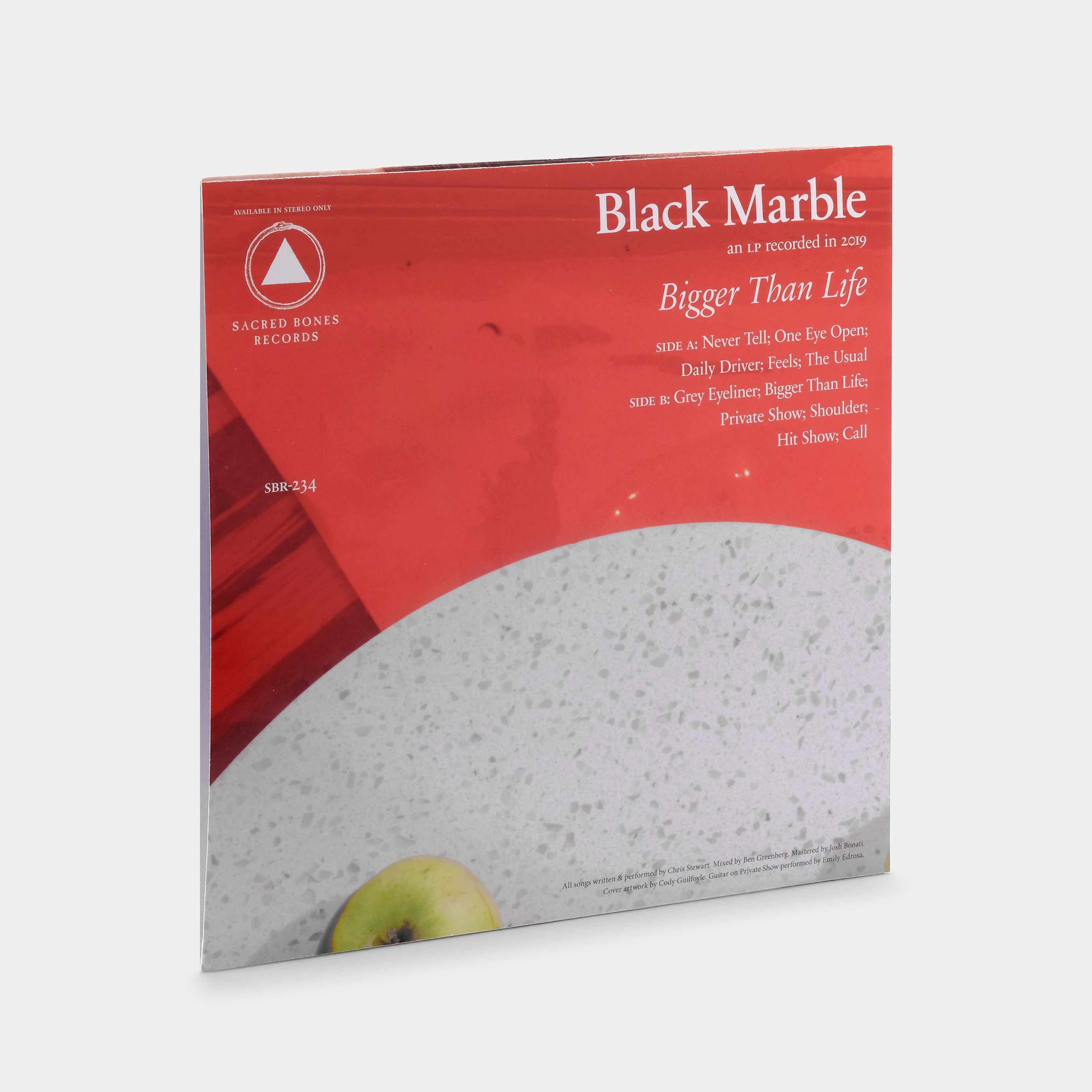 Black Marble - Bigger Than Life LP Red Vinyl Record | Limited Edition Alternative Rock Album | Perfect for Record Collectors & Music Enthusiasts