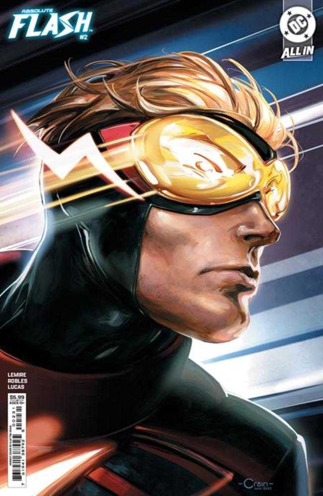 Absolute Flash #2 Cover D Clayton Crain Variant - Premium Card Stock Comic Book for Collectors & DC Fans | Perfect for Display, Gifts & Comic Book Collections