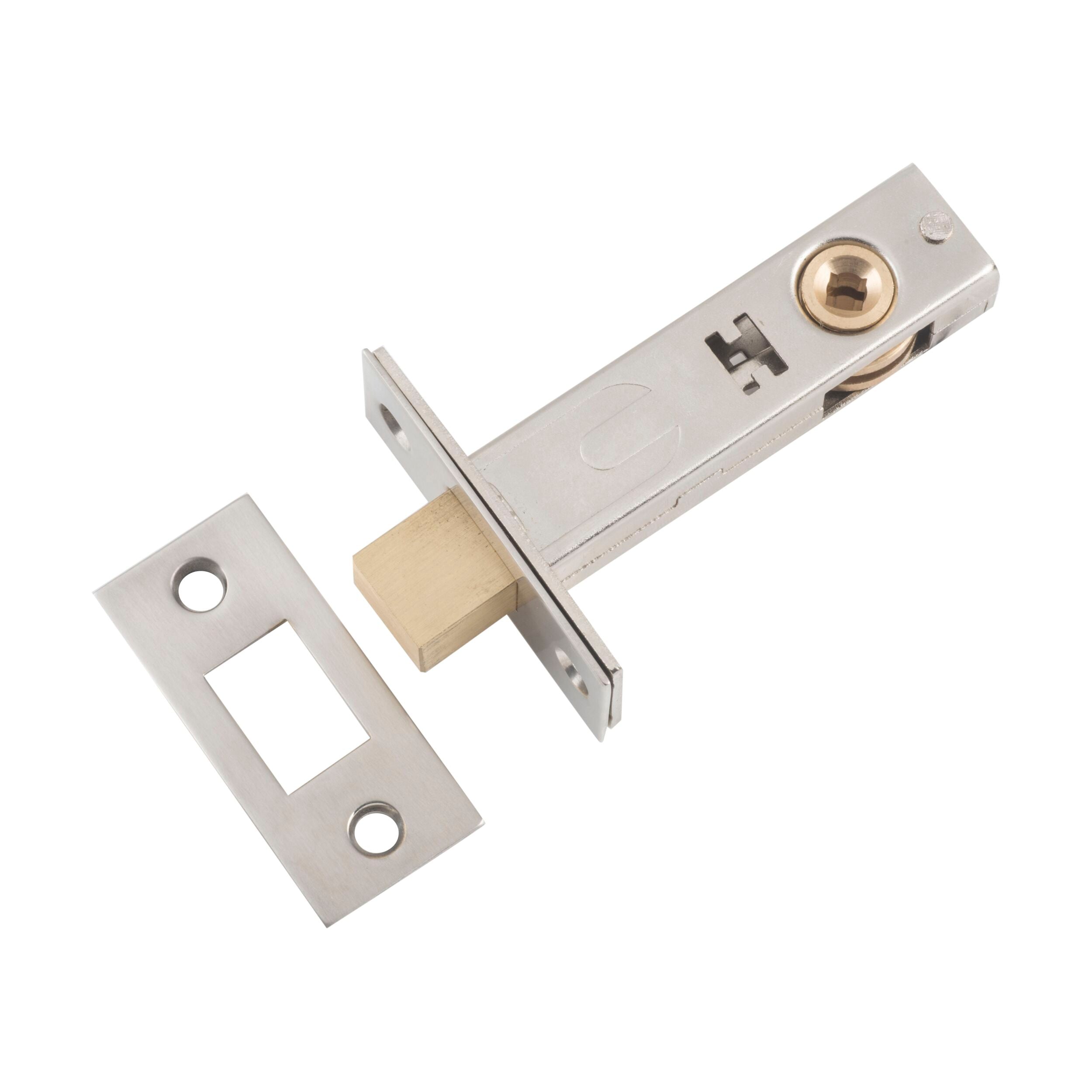 6237 Privacy Bolt Satin Nickel Finish 60mm Backset - Secure Door Lock for Bedroom, Bathroom & Interior Doors