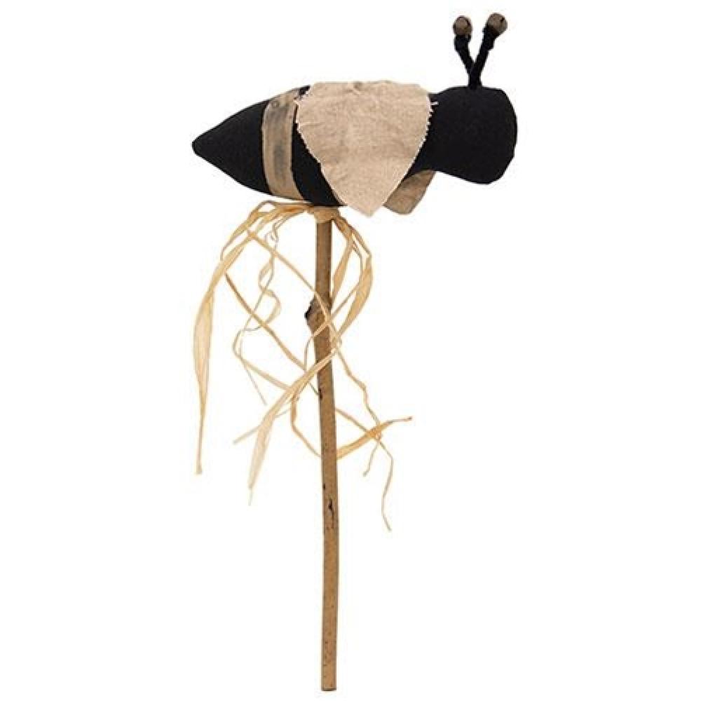 Primitive Bumblebee Plant Stake - Rustic Garden Decor for Outdoor & Indoor Plants | Perfect for Flower Pots, Herb Gardens, and Backyard Decorations