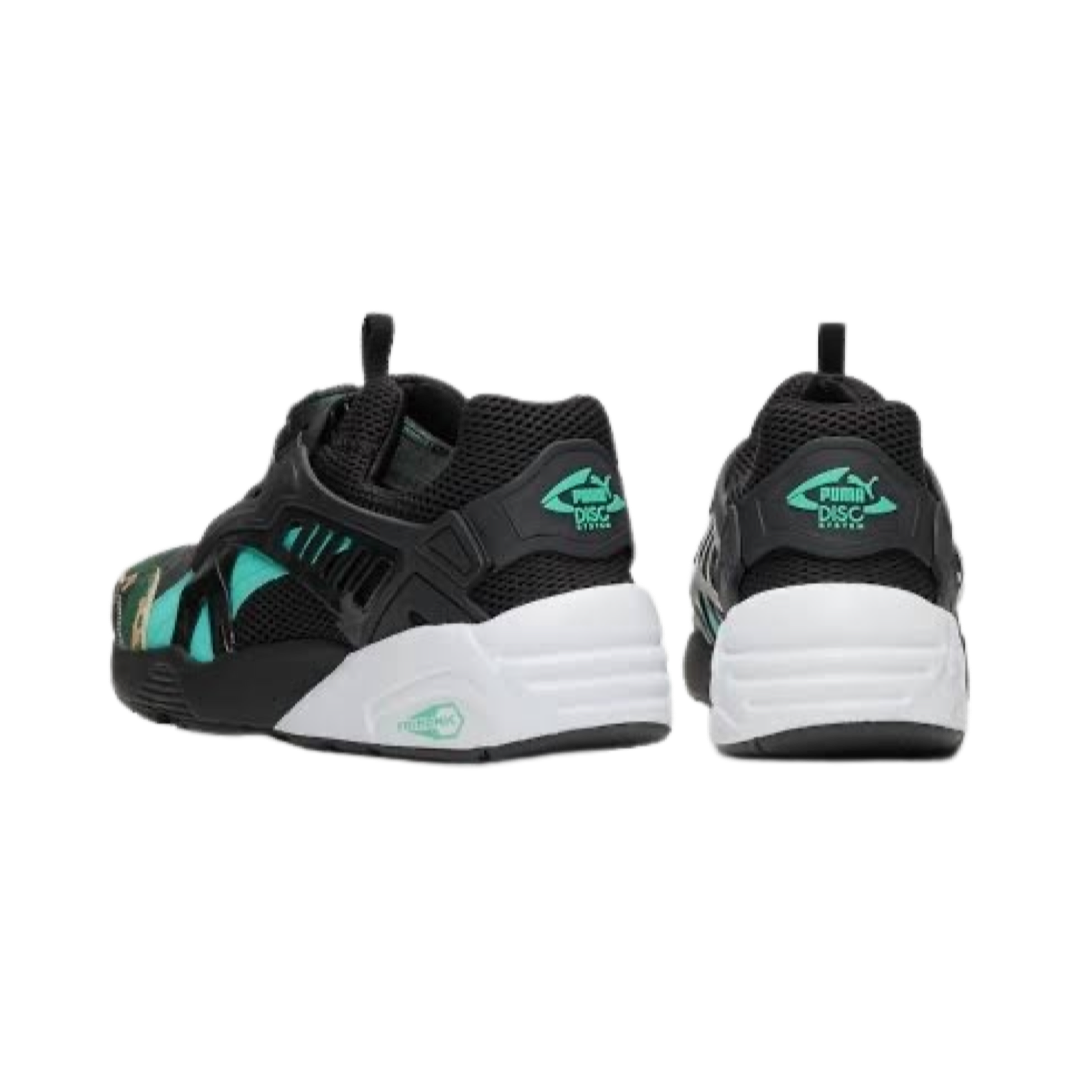 Puma Disc Blaze Atmos Night Jungle Black Camo Teal Sneakers - Men's Running Shoes for Gym, Jogging & Streetwear Fashion