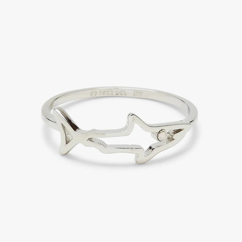 Shark Silhouette Ring for Men & Women - Stainless Steel Punk Jewelry - Perfect for Gifts, Parties & Everyday Wear