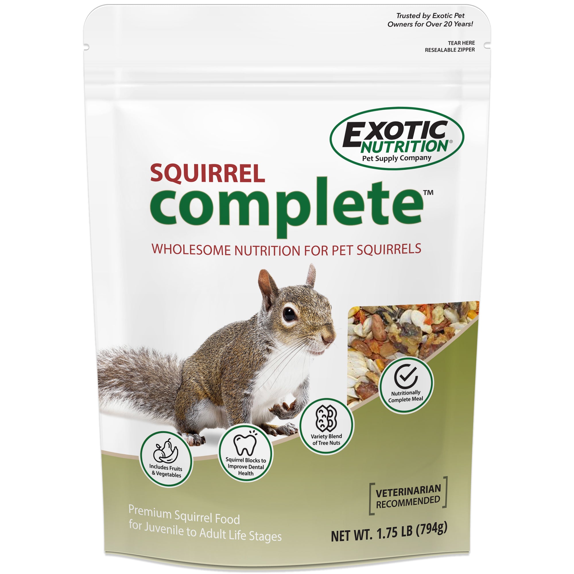 Premium Squirrel Food Mix - Complete Nutrition for Wild & Pet Squirrels - High Protein, Vitamins & Minerals - Ideal for Backyard Feeding, Wildlife Attraction & Pet Care