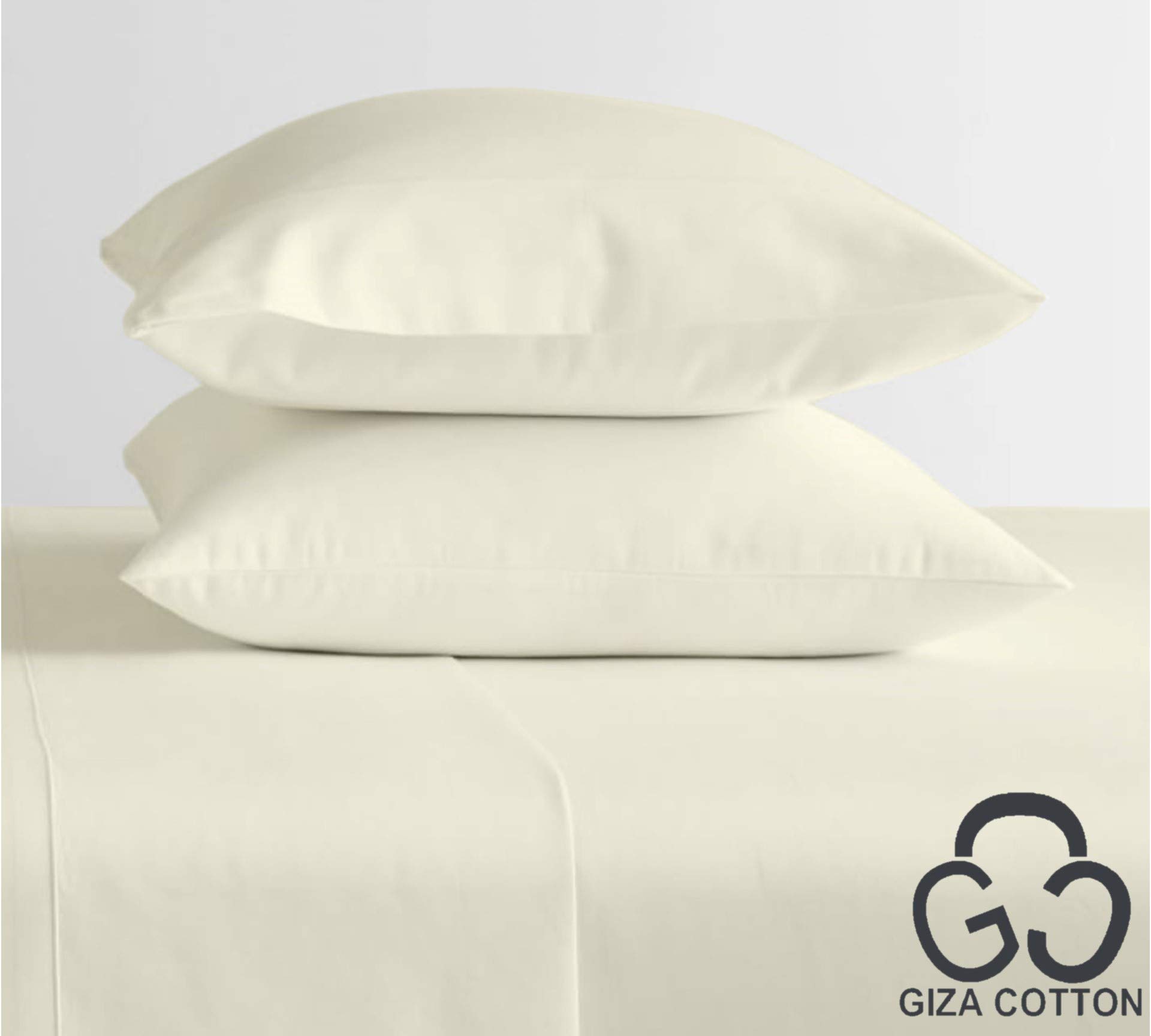 Premium 100% Giza Egyptian Cotton Bed Sheet Set - 4PC Extra Deep Pocket (28