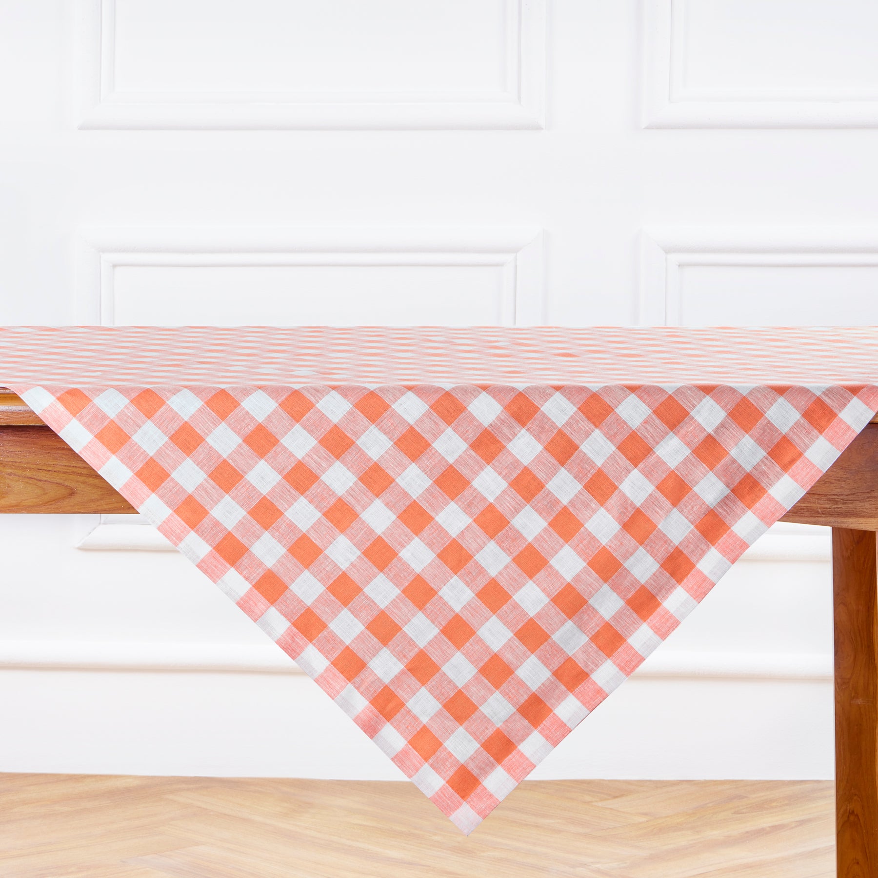 Morgan Check Table Throw - Classic Plaid Tablecloth for Dining Room, Kitchen, and Outdoor Picnics | Durable & Stylish Home Decor for Parties & Gatherings