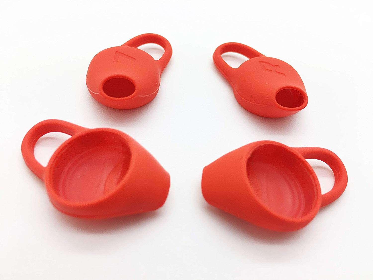 Premium Earbud Tips for Plantronics BackBeat FIT 3100/2100 Wireless Sports Headphones - Soft Silicone Replacement Ear Gels (4-Pack, Red) - Perfect for Running, Gym Workouts & Active Lifestyles