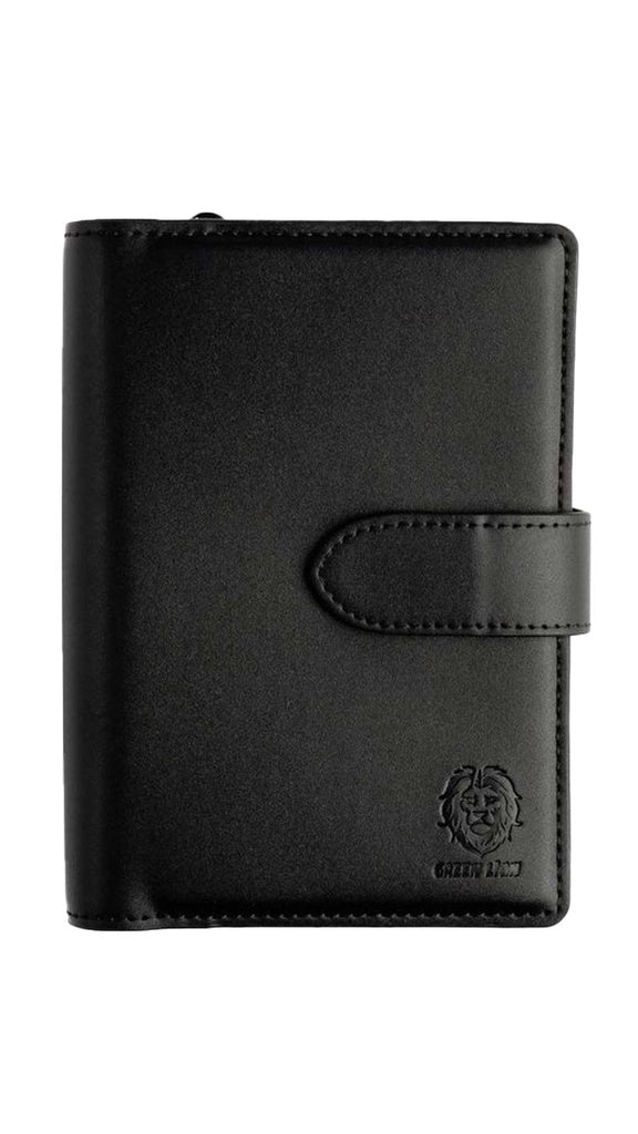 Premium RFID Blocking Passport Holder - Green Lion Design for Travel Security & Organization | Perfect for Airports, Vacations & International Trips