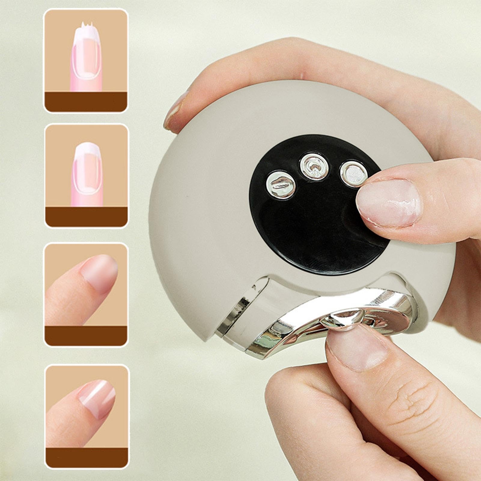 Electric Baby Nail Trimmer & Automatic Nail Filer - Safe Nail Clippers for Infants, Toddlers, Kids, Adults & Seniors | Gentle Nail Care for Newborns & Elderly at Home or Travel