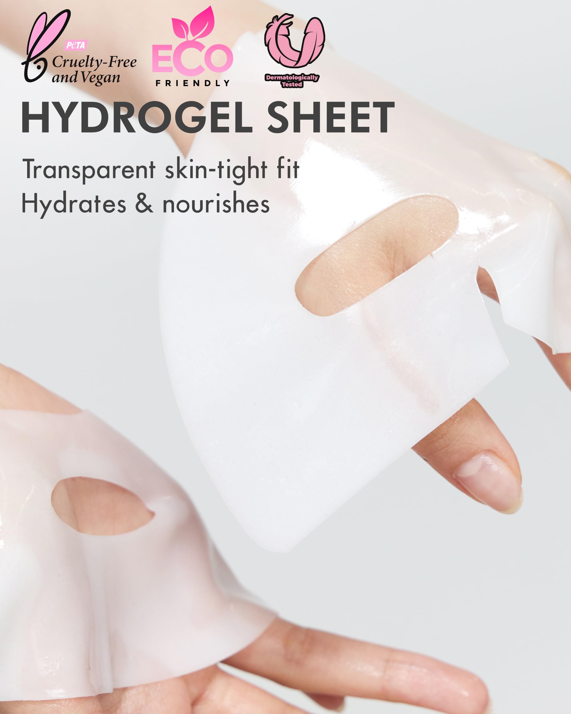 DERMAL Collagen Hydrogel Melting Jelly Gel Mask 4-Pack | Korean Overnight Face Mask for Deep Hydration & Skin Firming | Anti-Wrinkle Treatment for Glassy Skin | Korean Skincare Routine | Perfect for Nighttime Skincare & Travel Essentials