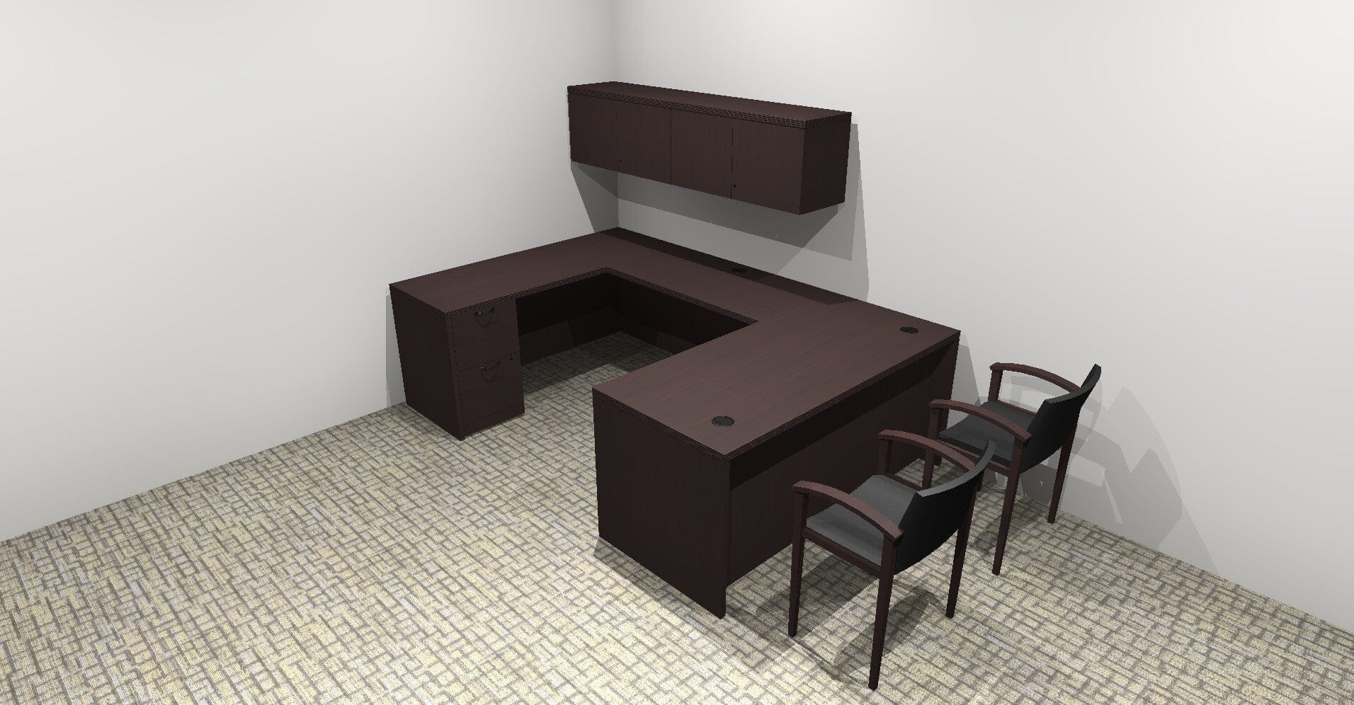 Modern Home Office Desk Suite - Ergonomic Study & Workstation for Remote Work & Small Spaces | Perfect for Home, Office & Dormitory Use