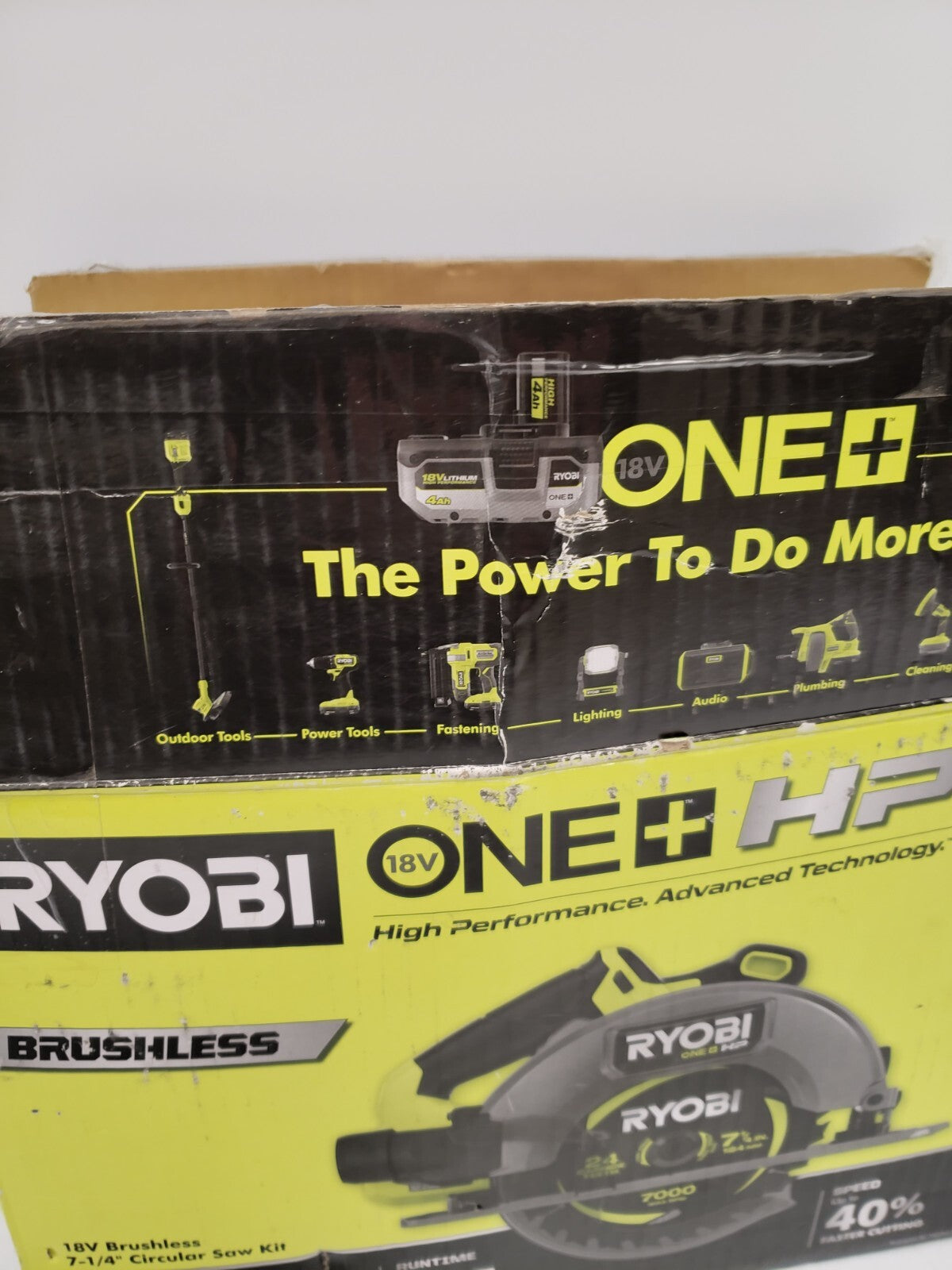 Ryobi PBLCS300 18V Cordless Circular Saw with Laser Guide - Perfect for Woodworking, DIY Projects, and Home Renovations
