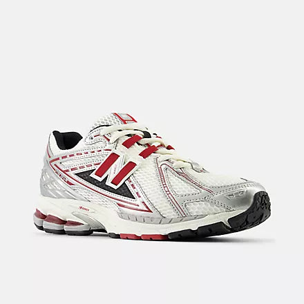 New Balance 1906R Sneakers for Men - Silver Metallic & Crimson Running Shoes - Lightweight Comfort for Jogging, Gym & Casual Wear