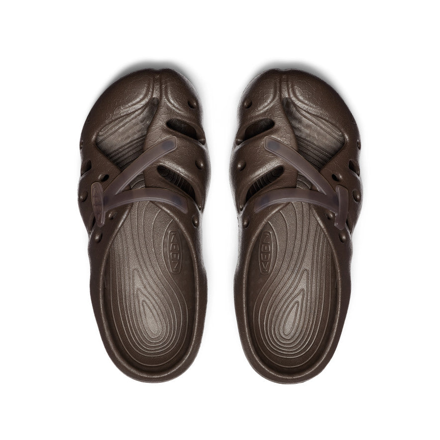 Unisex Yogeez Clogs by Pilgrim Surf + Supply - Chocolate Brown & Whisper White | Comfortable Slip-On Shoes for Beach, Pool & Casual Wear