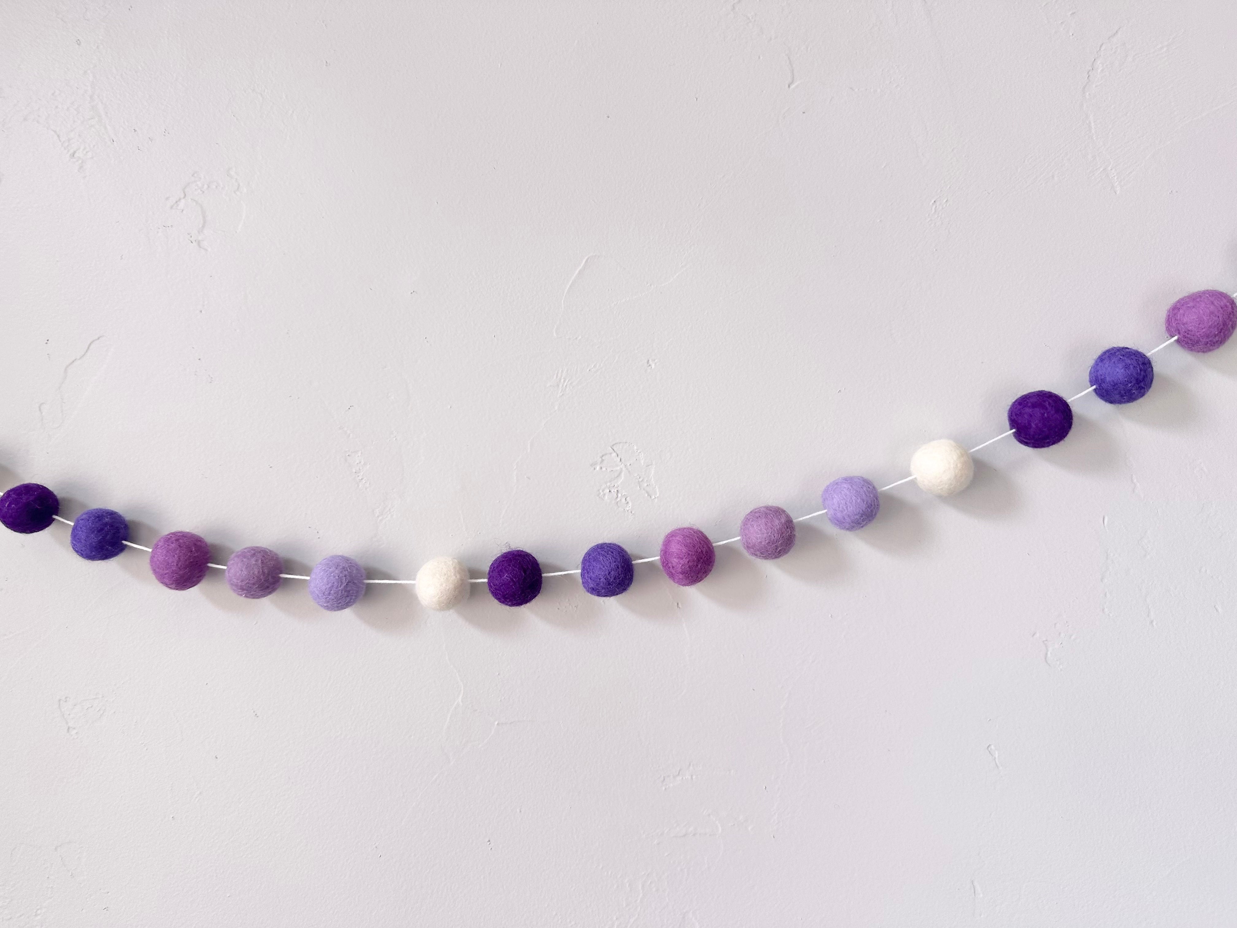 Gradient of Purples Garland - Elegant Purple Ombre Floral Garland for Weddings, Home Decor & Party Decorations