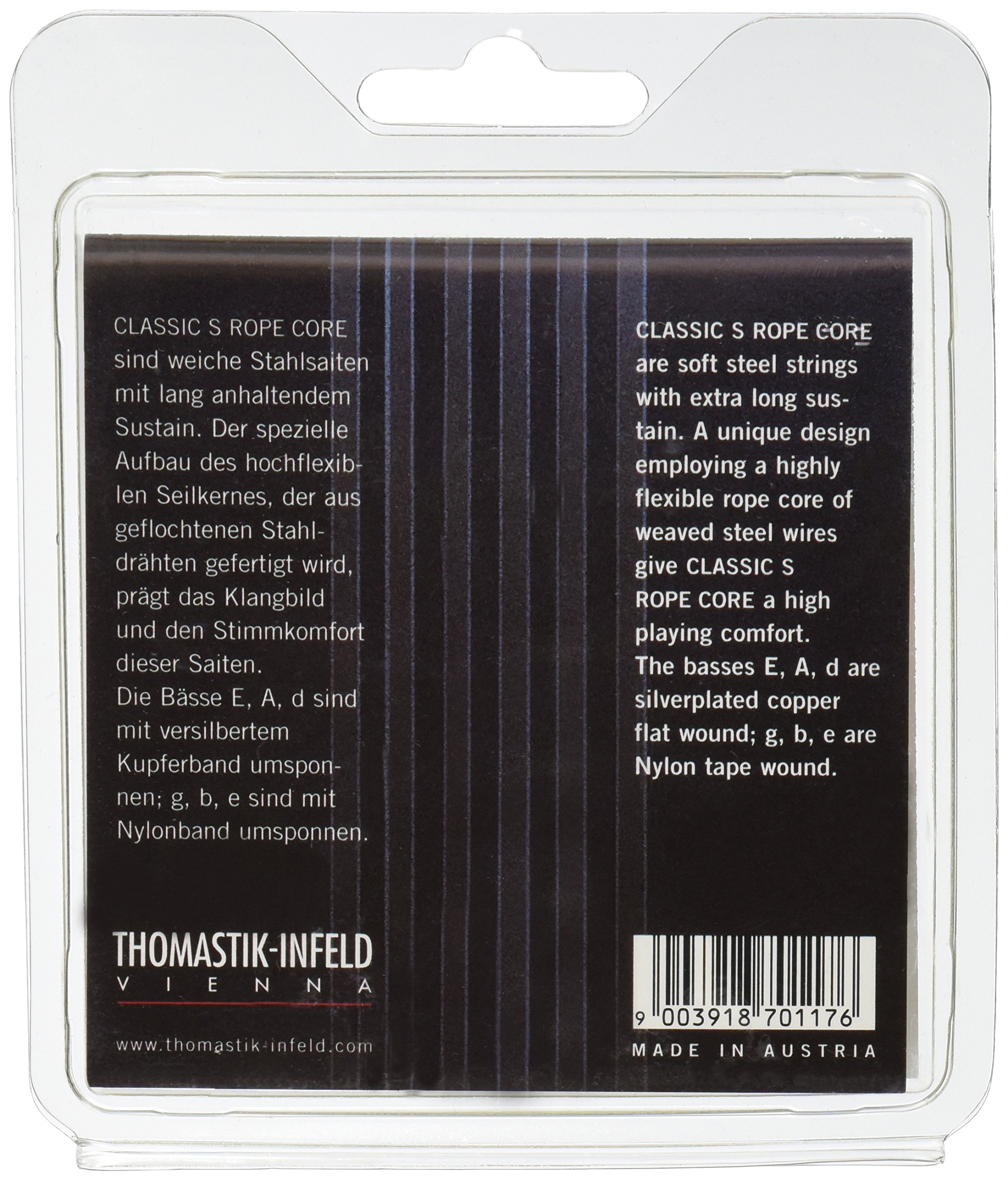 Thomastik-Infeld KR116 Classical Guitar Strings - Premium S Series Rope Core Set with Nylon Tape Trebles (E, B, G, D, A, E) | Perfect for Classical & Flamenco Performances