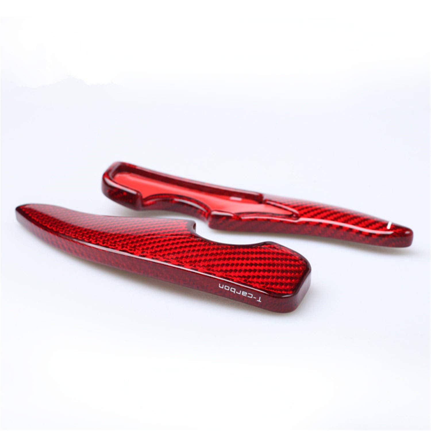 Genuine Pure Carbon Fiber Steering Wheel Paddle Shifters for 2017 Toyota GT86 & Subaru BRZ - Red | High-Performance Racing Upgrade for Track & Street Driving