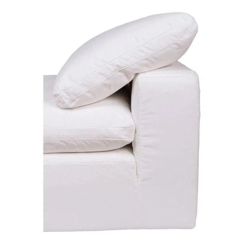 4-Piece Stain-Resistant White Modular Lounge Set - Modern Sectional Sofa for Living Room, Office, or Outdoor Patio - Easy to Clean & Durable Furniture