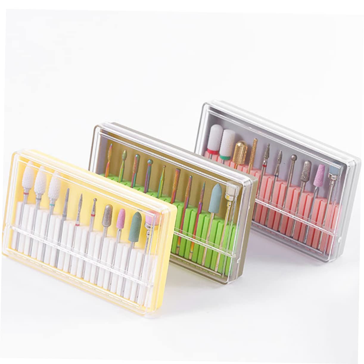DOITOOL Professional Nail Drill Kit - 1 Set Steel & Tungsten Drill Bits, Ceramic Grinding Head for Manicure, Pedicure, Grooming & Cuticle Care | Perfect for Salon, Home Nail Care & DIY Beauty
