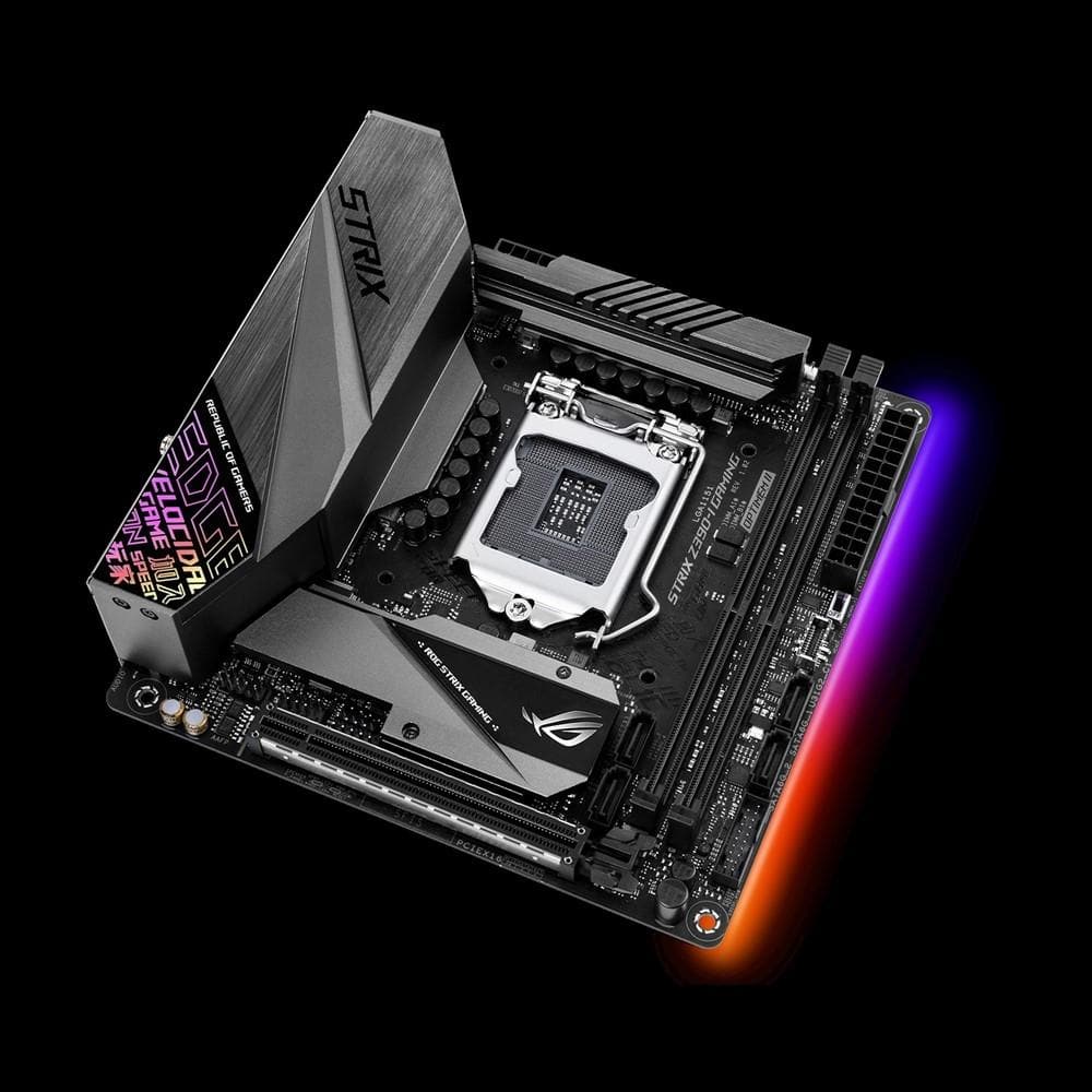 ASUS ROG STRIX Z390-I Gaming Motherboard - Mini ITX (LGA 1151) for Intel 9th/8th Gen CPUs, DDR4 4400MHz, Dual M.2, WiFi, 3-Year Warranty - Perfect for Compact Gaming PC Builds & eSports Enthusiasts