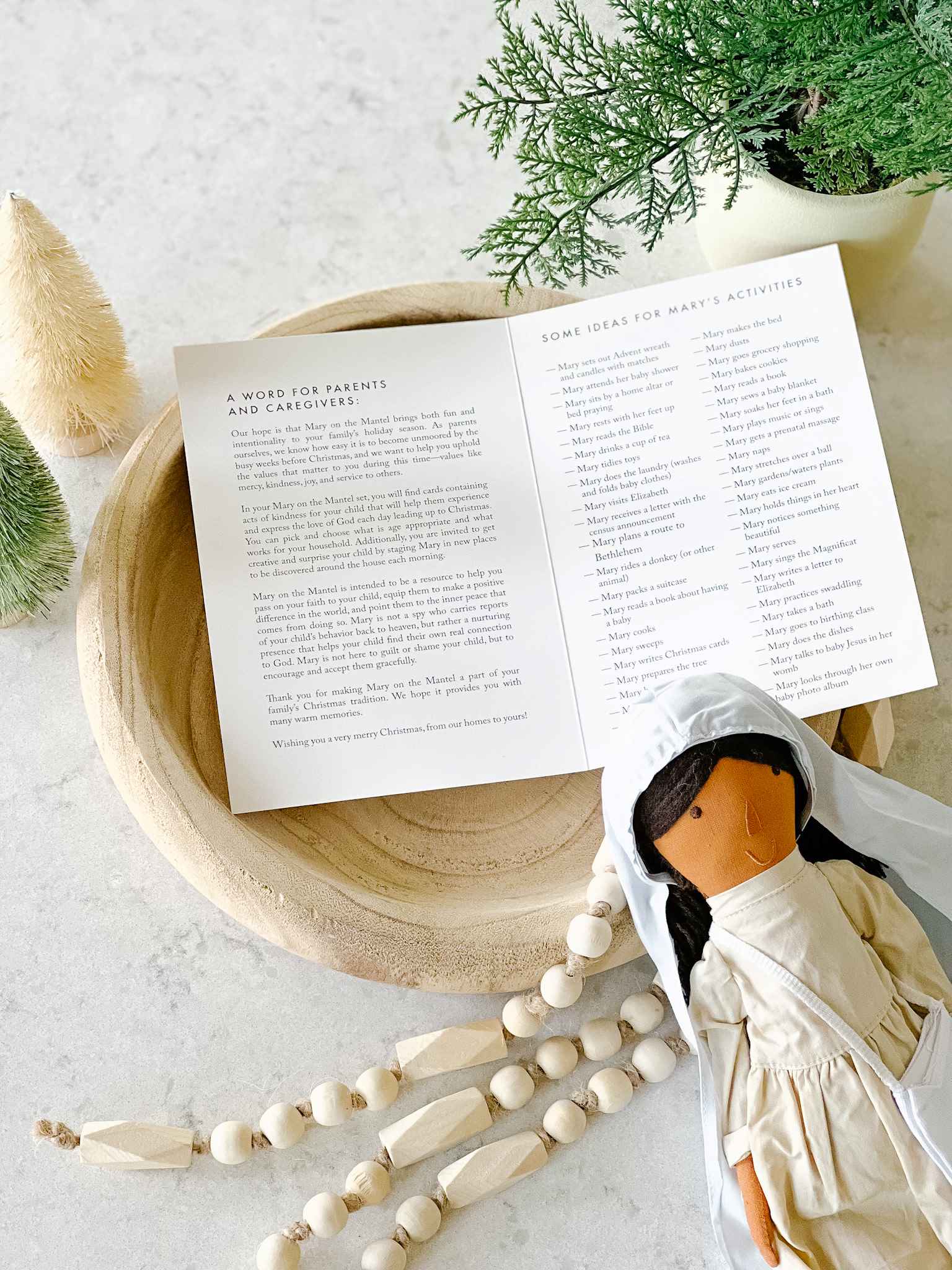 Mary on the Mantel Full Christmas Nativity Set - Perfect for Holiday Home Decor, Mantel Display & Gift Giving