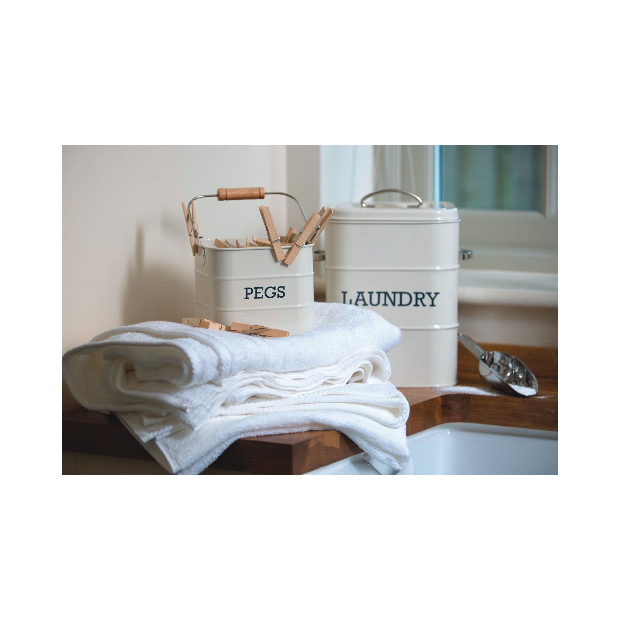 Laundry Storage Tin with Various Colors - Perfect for Organizing Clothes, Toys & Household Items in Bedroom, Bathroom or Laundry Room