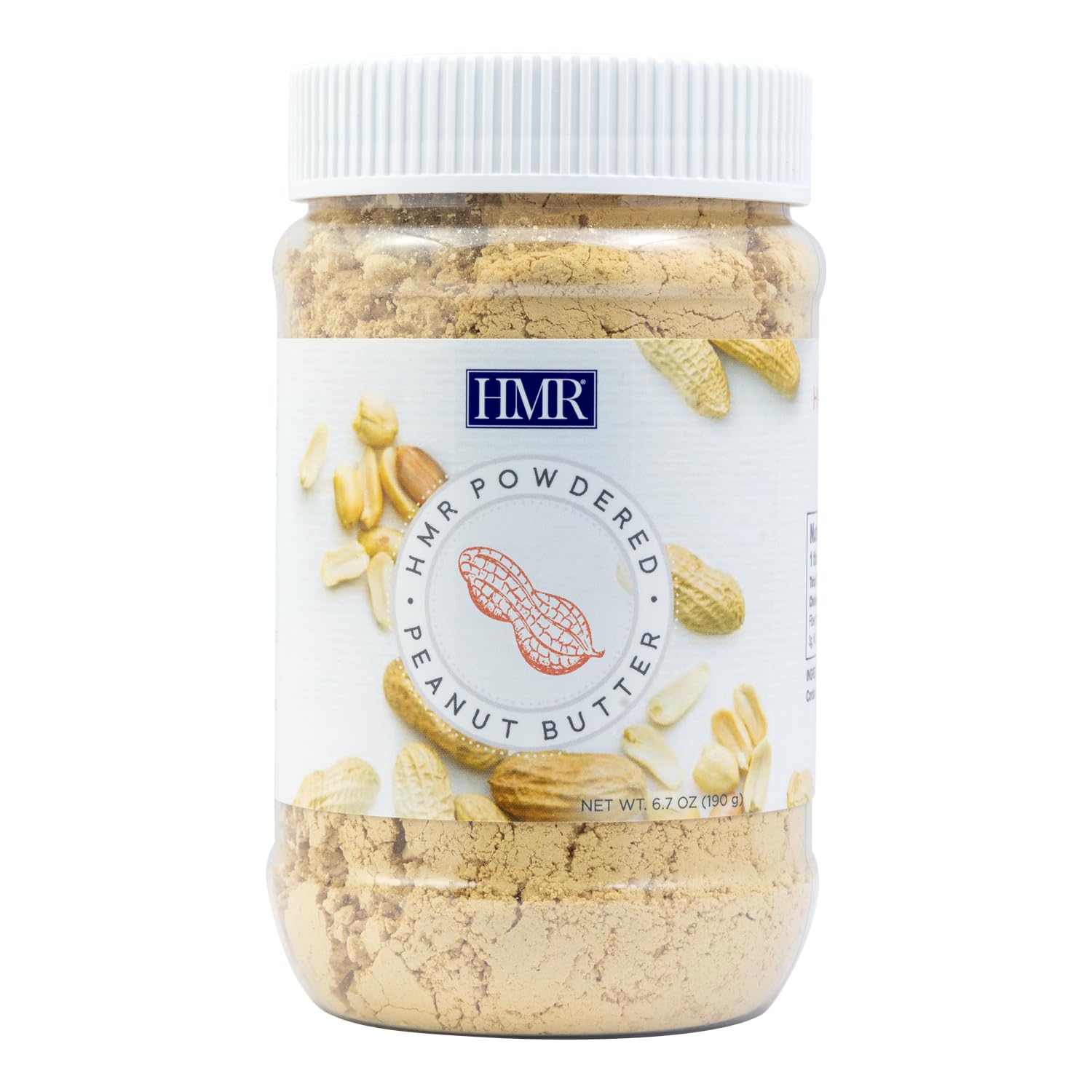 HMR Peanut Butter Powder | 32 Servings Powdered Peanut Butter from Dry-Roasted Peanuts, 3g Protein per Serving - Low Carb, Keto Friendly, Gluten Free | Perfect for Smoothies, Baking, Oatmeal & Healthy Snacks
