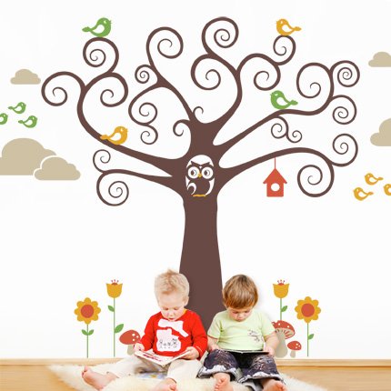 Wonderland Kids Wall Decal Stickers - Nursery, Bedroom Decor by Simple Shapes® - Perfect for Baby Rooms, Playrooms & Kids' Bedroom Walls