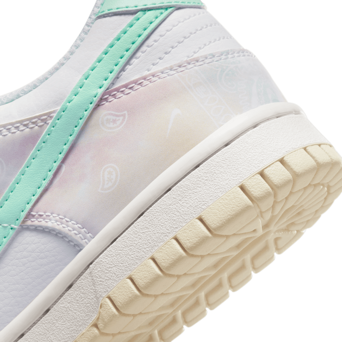 Nike Kids' Dunk Low 'Pastel Paisley' Sneakers - Lightweight Basketball Shoes for Boys & Girls - Perfect for School, Sports & Casual Wear
