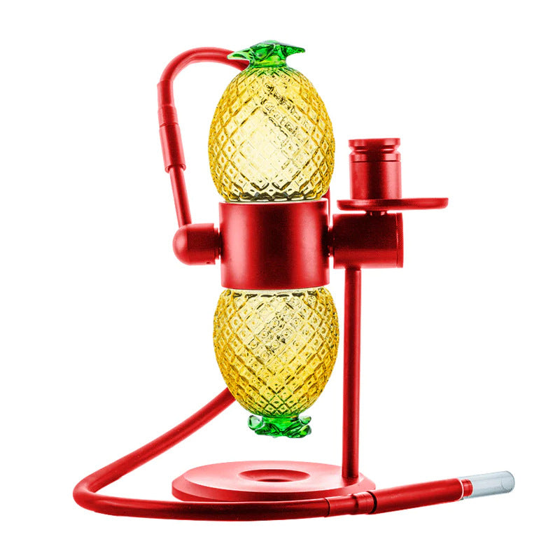 360° Rotating Pineapple Gravity Bong - Portable Gravity Infuser Hookah Pipe Set for Smooth Smoking | Perfect for Parties, Camping & Relaxation