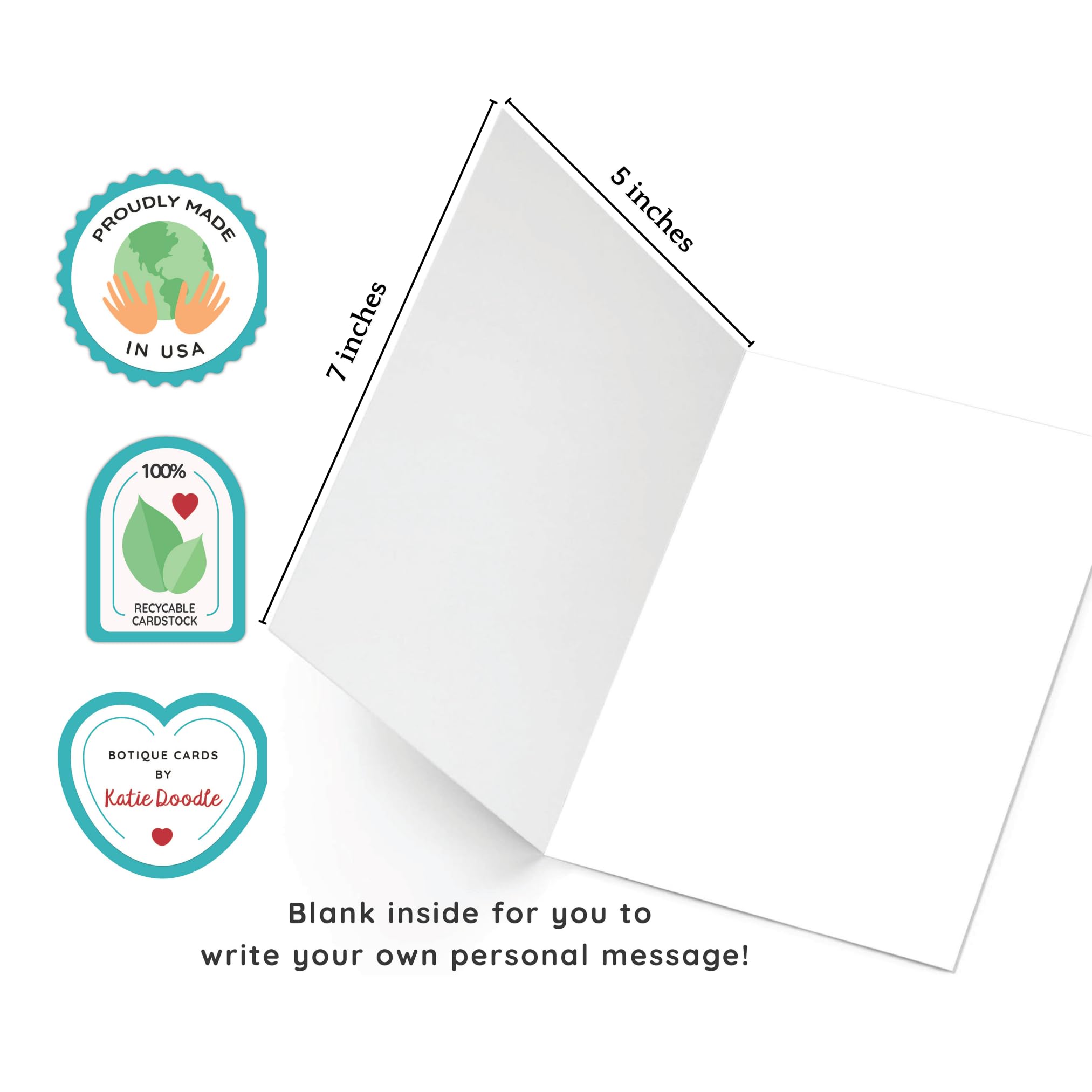Vintage Handmade Birthday Cards for Men & Women - 30th 40th 50th 60th Birthday Gifts - Perfect for Mom, Dad & Husband