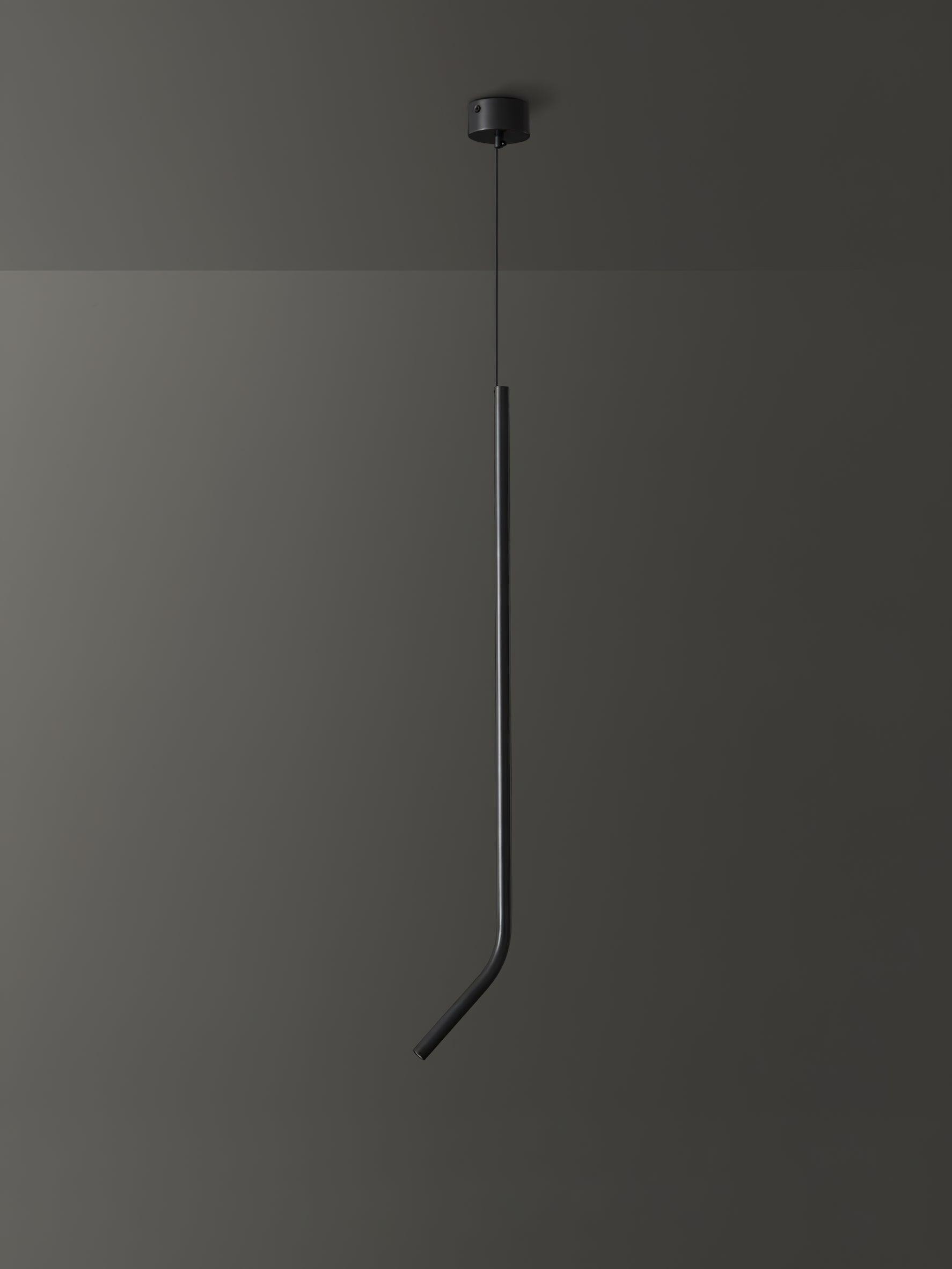 Modern Adjustable Bending Line Pendant Lamp - Industrial Style Hanging Light for Kitchen, Dining Room, and Living Room Decor