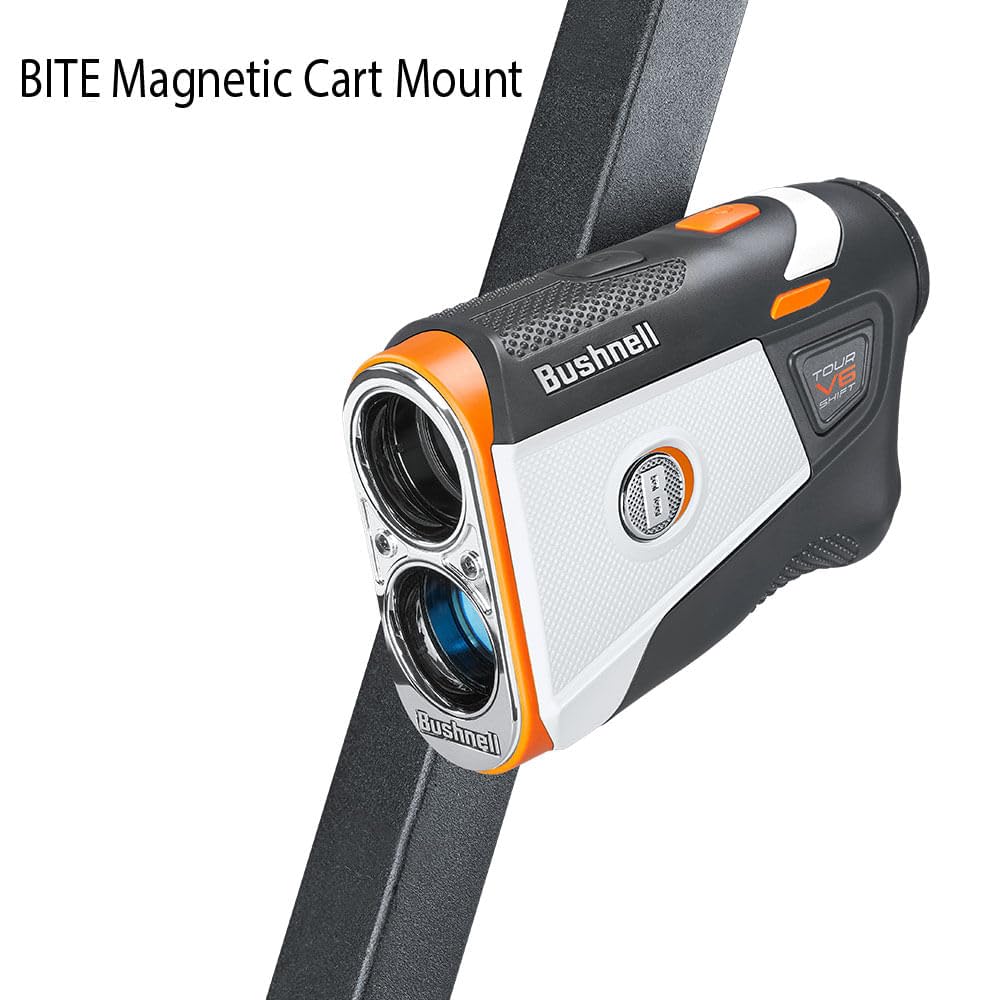Bushnell Tour V6 Shift Golf Rangefinder with Slope Switch Technology | 1300 Yard Range & 6X Magnification | Visual Jolt Flag Locking & Magnetic Mount | Perfect for Tournament Play & Course Navigation