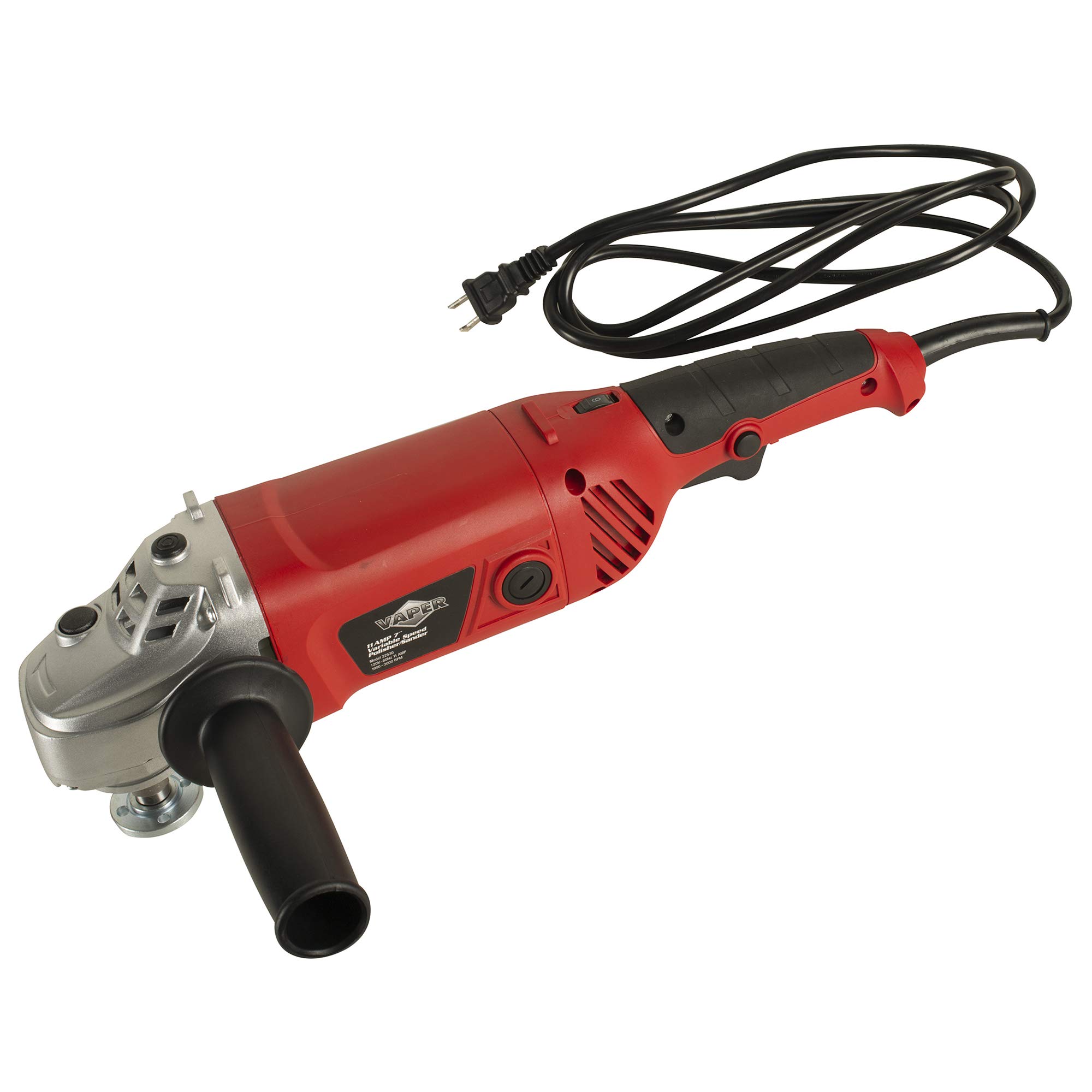 Titan 22530 7-Inch 11 Amp Heavy-Duty Polisher & Sander for Cars, Boats, and Metal Surfaces - Professional Auto Detailing & Woodworking Power Tool