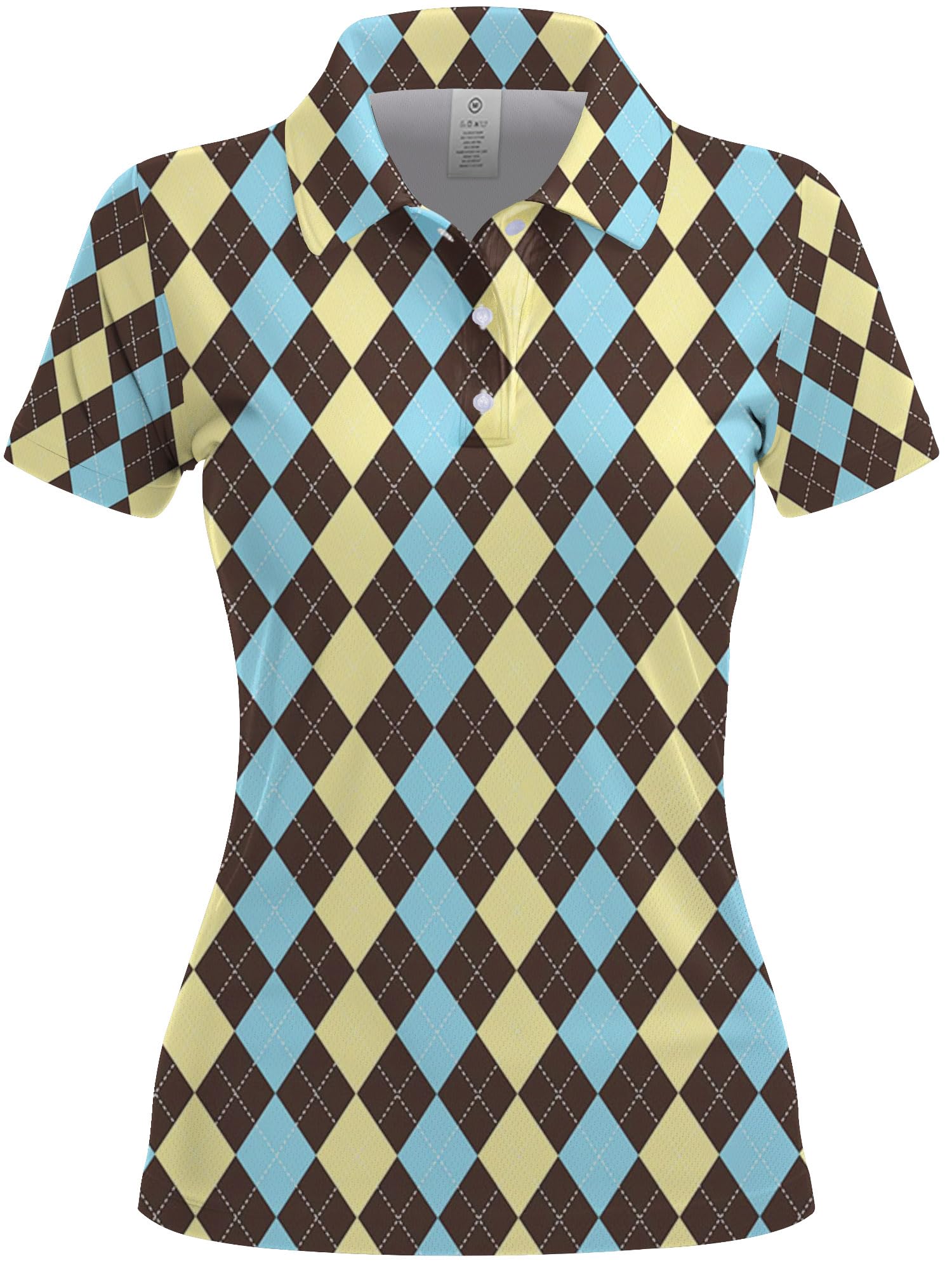 Women's Golf Polo Shirts - Funny Printed Design, Breathable & Comfortable Golf Outfits - Perfect Gift for Female Golf Lovers - Ideal for Golf Courses, Tournaments & Casual Wear