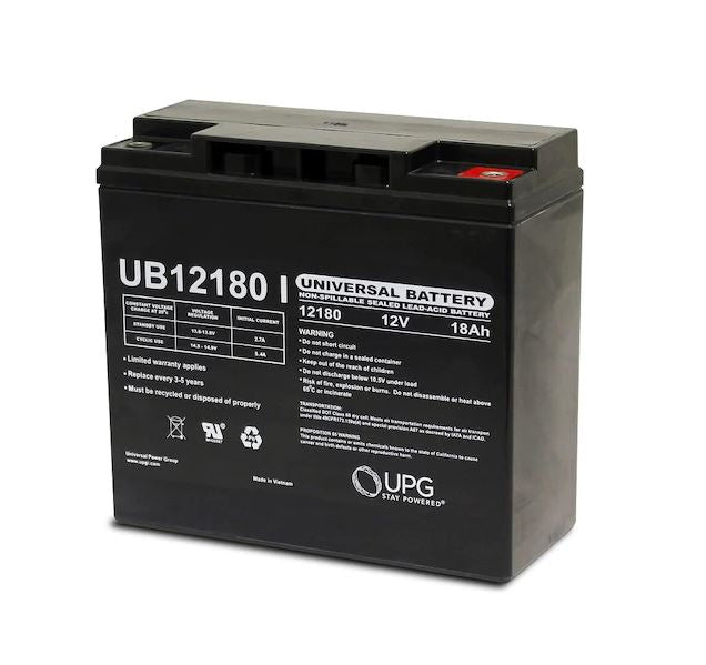 12V 18Ah Sealed Lead Acid Battery with Internal Thread - Perfect for Solar Power Systems, Emergency Backup, and Electric Scooters