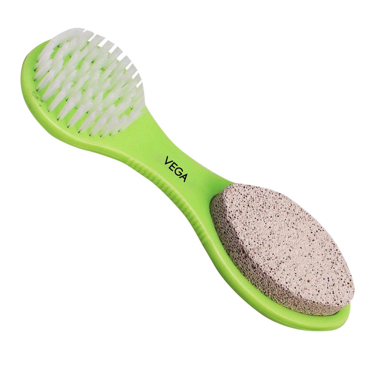 VEGA 3 in 1 Pedicure Scraper Brush Kit - Dead Skin Remover Tool for Cleansing, Scrubbing & Filing - Perfect for At-Home Foot Care & Spa Pedicures