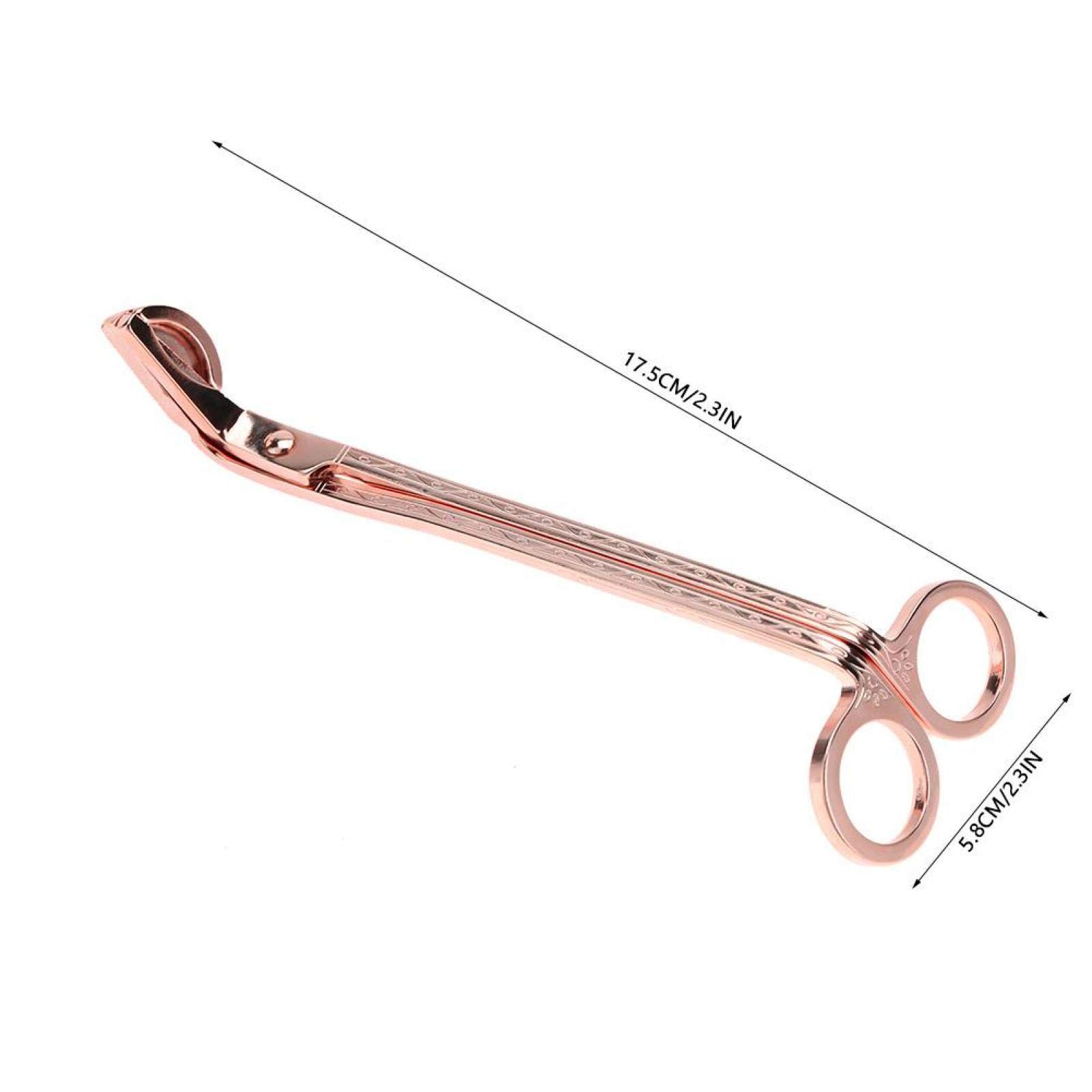 Premium Metallic Candle Wick Trimmer - Stainless Steel Candle Accessories with Ergonomic Handle for Home, Spa & Gift Use (Elegant Pink) - Perfect for Candle Care, Relaxation & Family Gatherings