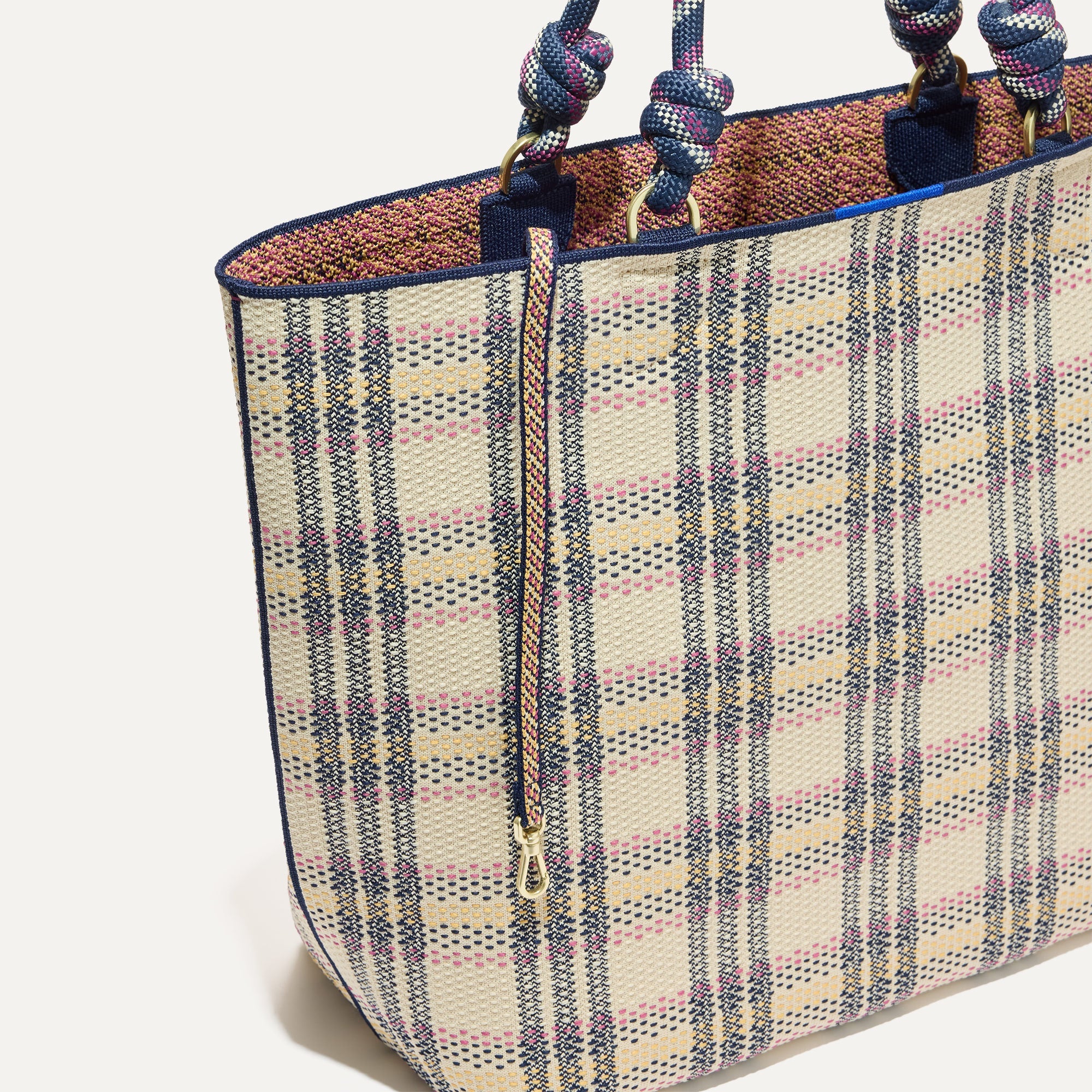 Stylish Lightweight Plaid Tote Bag for Women - Perfect for Spring Shopping, Beach Trips & Everyday Use